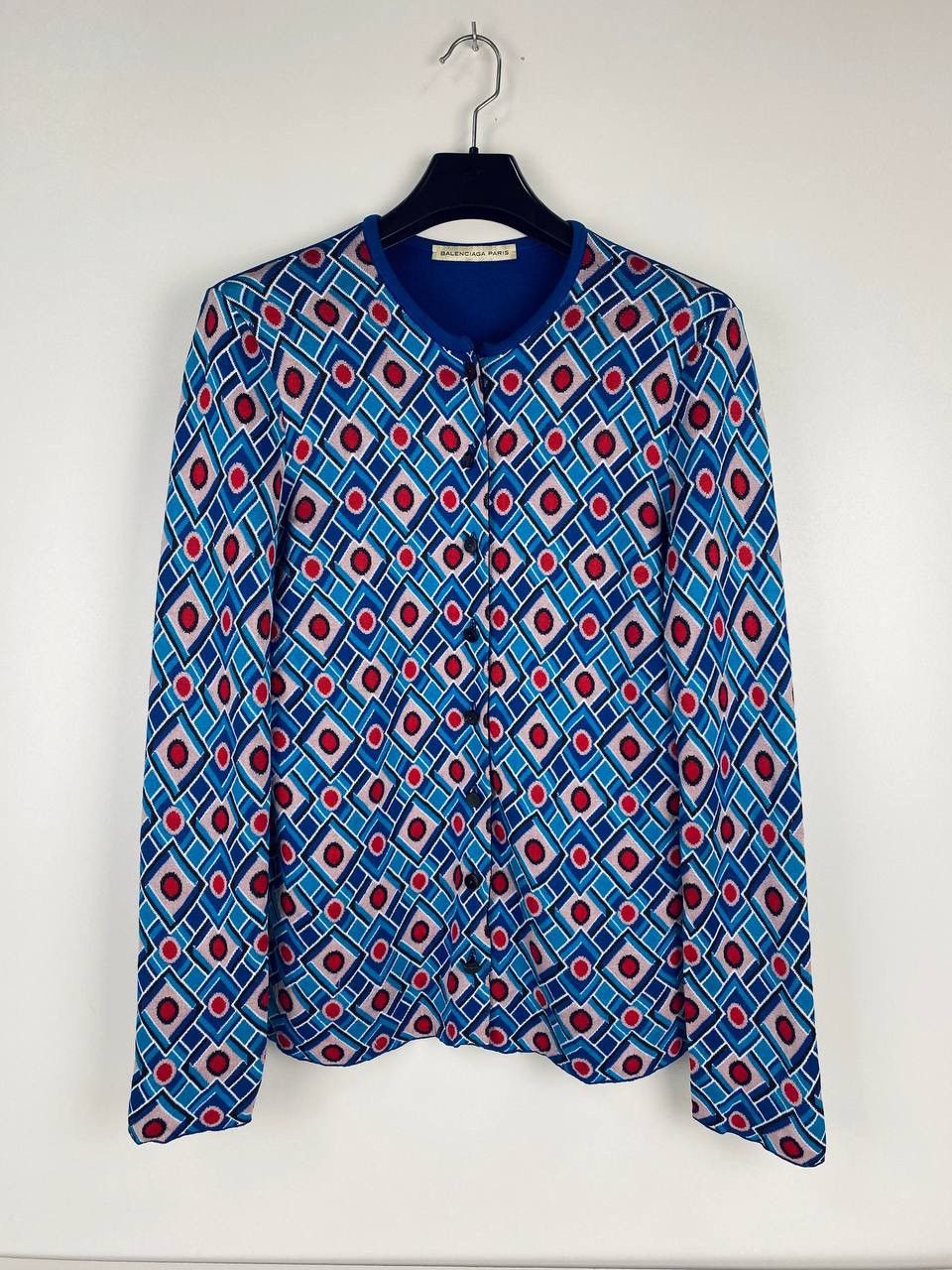Balenciaga Balenciaga Paris Vintage Geometric Knit Sweater – FR 40 Size M / US 6-8 / IT 42-44 - 2 Thumbnail