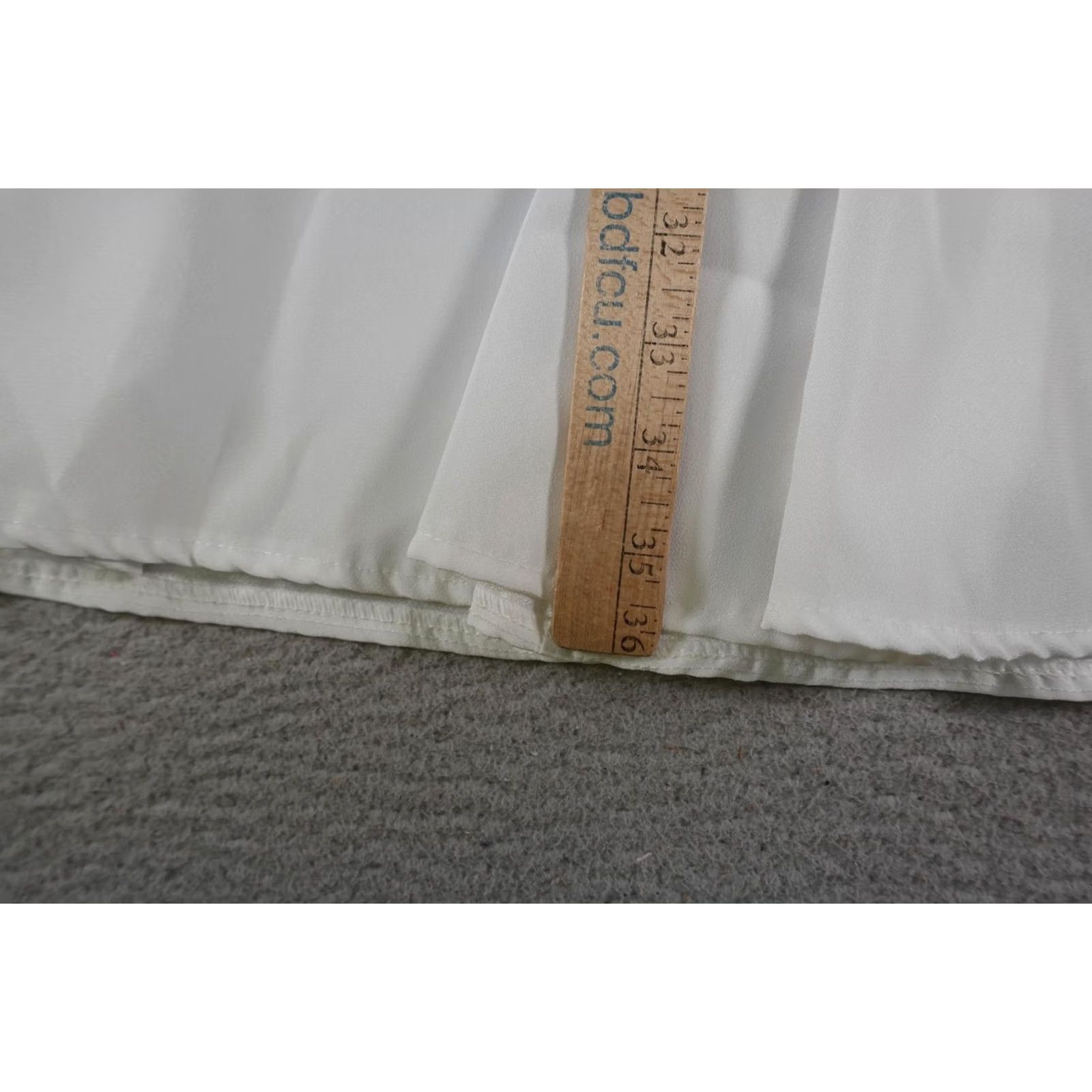 Vintage VINTAGE 1849 Authentic Ranchwear Skirt Womens Large White Western Cowgirl Rodeo Maxi Long Silk-like Lined Elastic Waist Zipper Back Knitted? Size 36" / US 14 / IT 50 - 5 Thumbnail