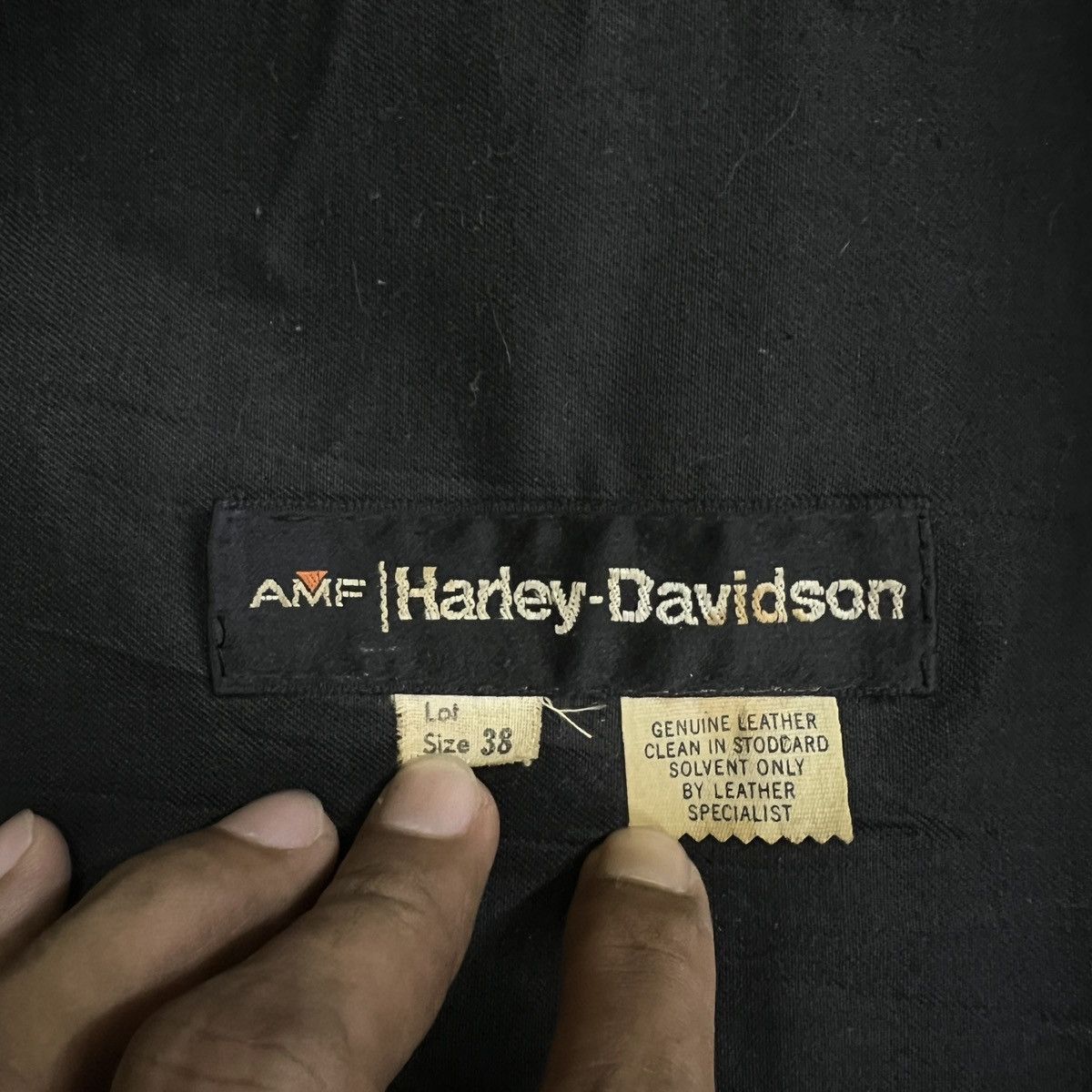 Harley Davidson 🔥 Vintage AMF HARLEY DAVISON Leather Jacket Talon Zip Usa Size US M / EU 48-50 / 2 - 12 Thumbnail