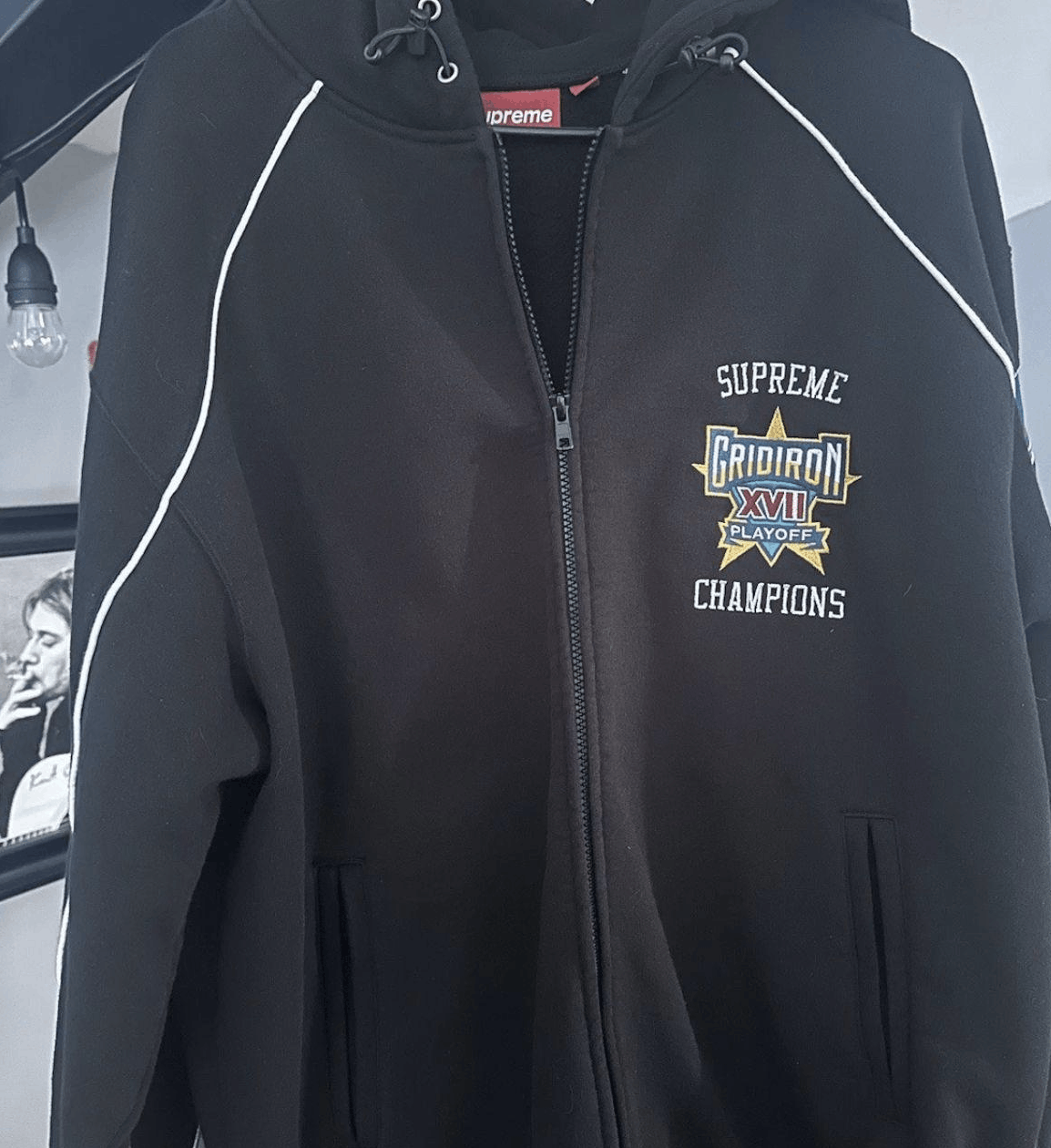 Supreme Supreme Playoffs Hoodie Black Size US L / EU 52-54 / 3 - 1 Thumbnail