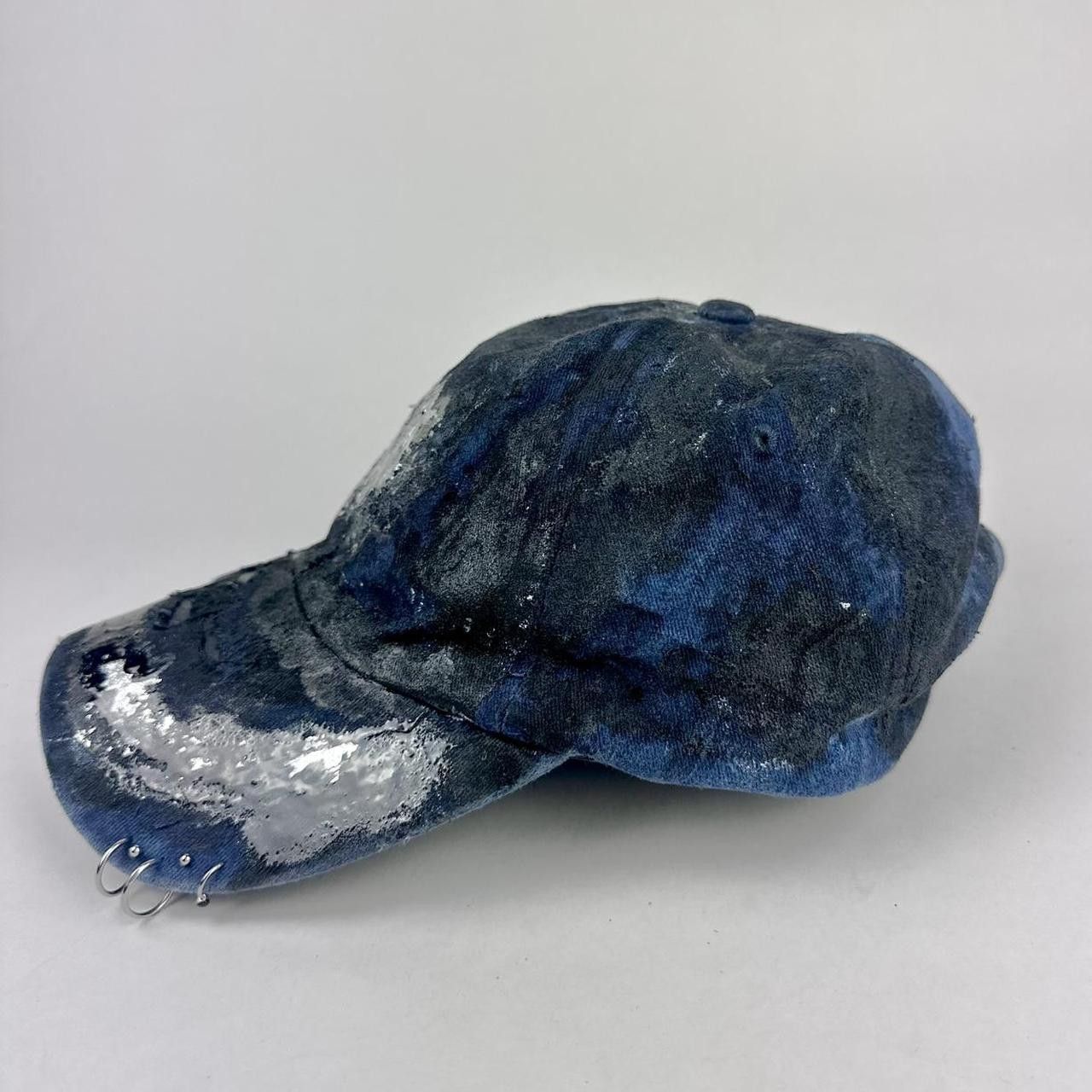 Other ASTROBOI* Black & Blue Indie Barbed Wire Pierced Hat Size ONE SIZE - 3 Thumbnail