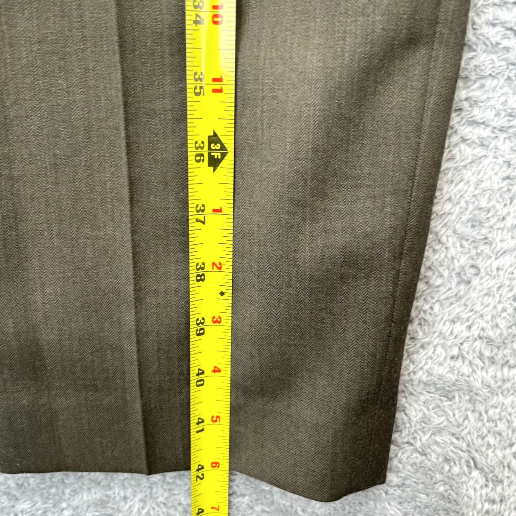 Jones New York VINTAGE Jones New York Pants Womens 10 Green Wool Straight Leg Dress Pants Boys? Size 28" / US 6 / IT 42 - 6 Thumbnail