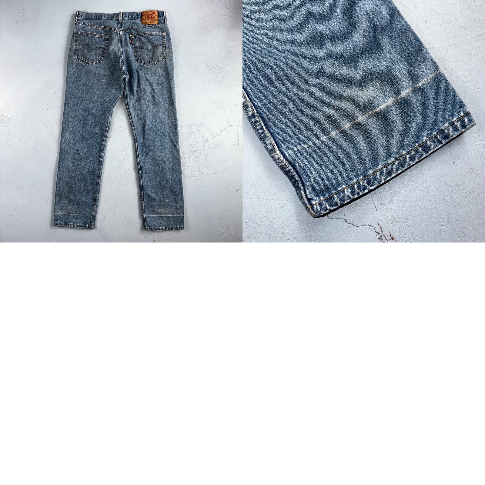 Levi's Levi's 501 Vintage 90s USA Jeans Blue Medium Wash 36x32 Inseam 32 Straight Leg Men’s Regular 34x30 Size US 36 / EU 52 - 10 Thumbnail