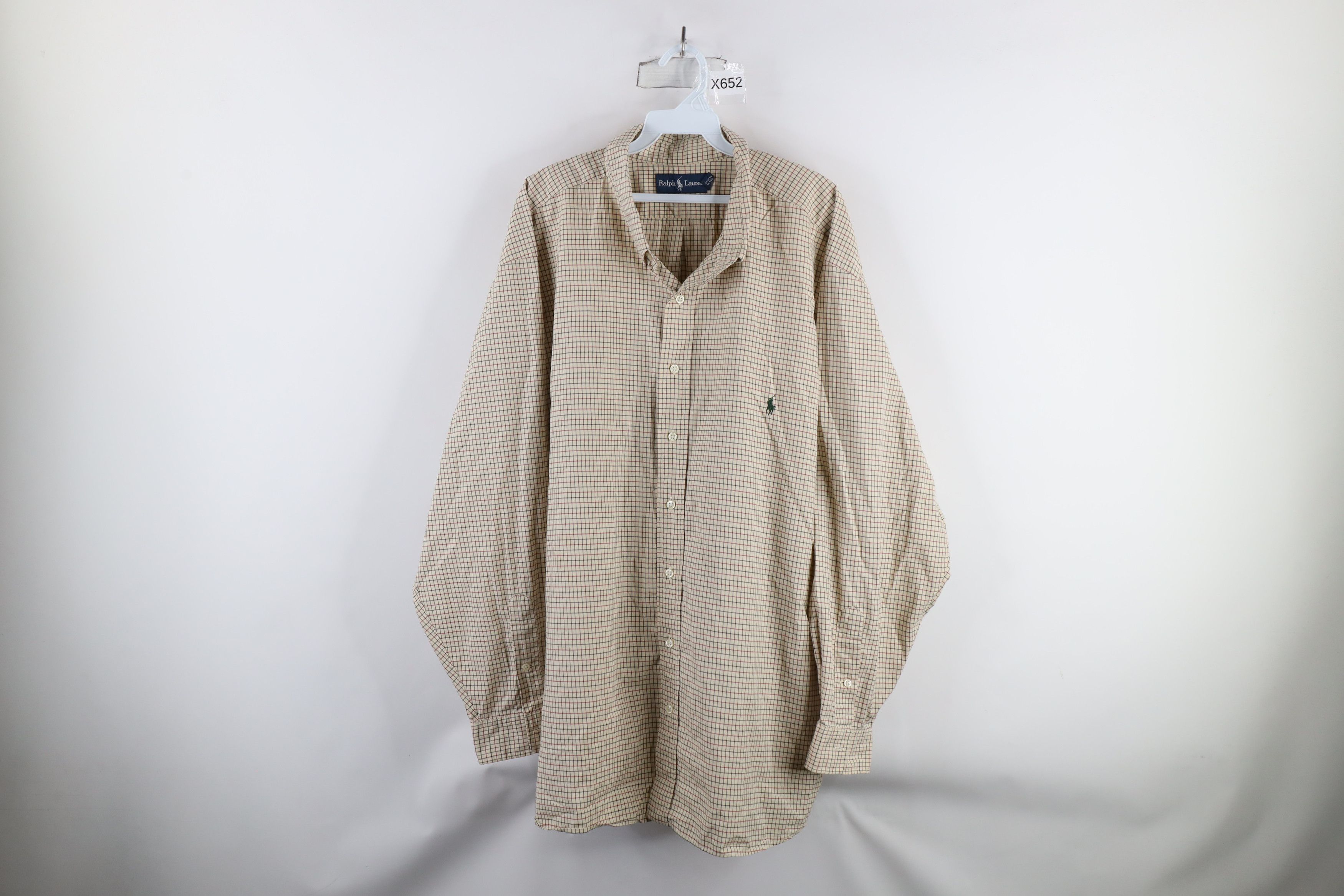 Ralph Lauren × Vintage Vintage 90s Ralph Lauren Collared Button Down Shirt Plaid Size US XXL / EU 58 / 5 - 1 Thumbnail