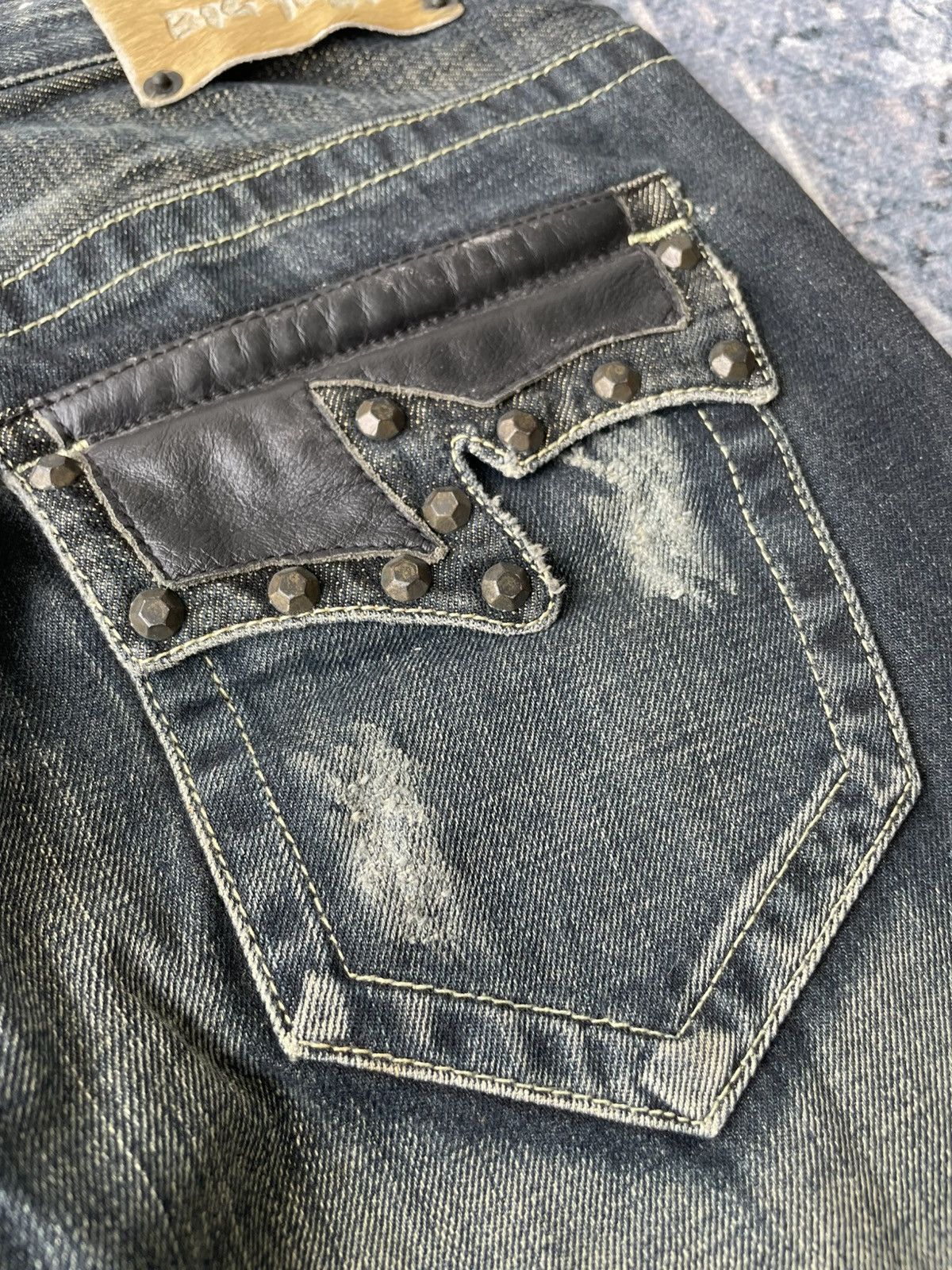Japanese Brand × Tornado Mart × semanticdesign Big Train Studed Tornado Mart Style Jeans Size US 30 / EU 46 - 9 Thumbnail