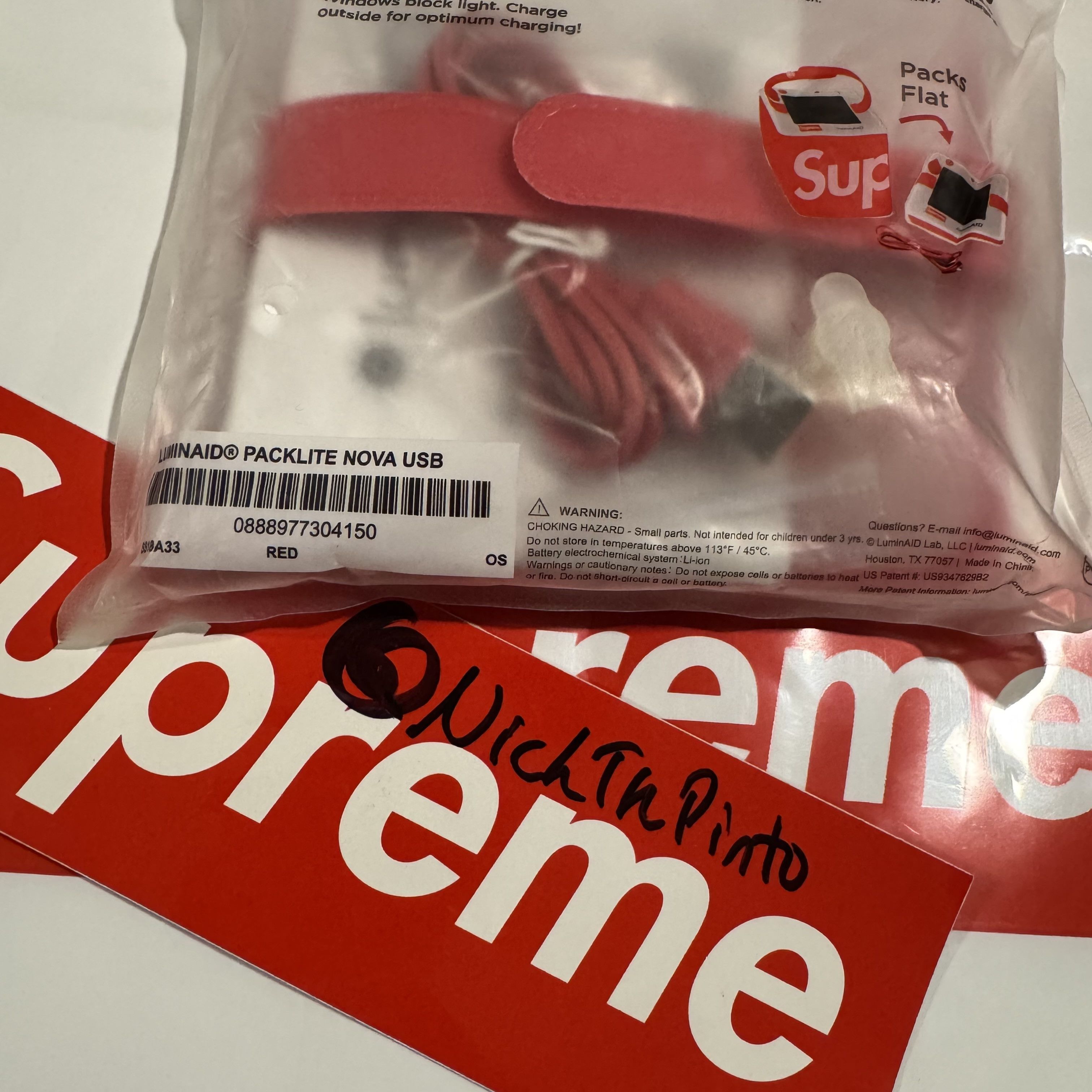 Supreme Packlite Nova USB (Solar Powered Inflatable Light) Size ONE SIZE - 3 Thumbnail