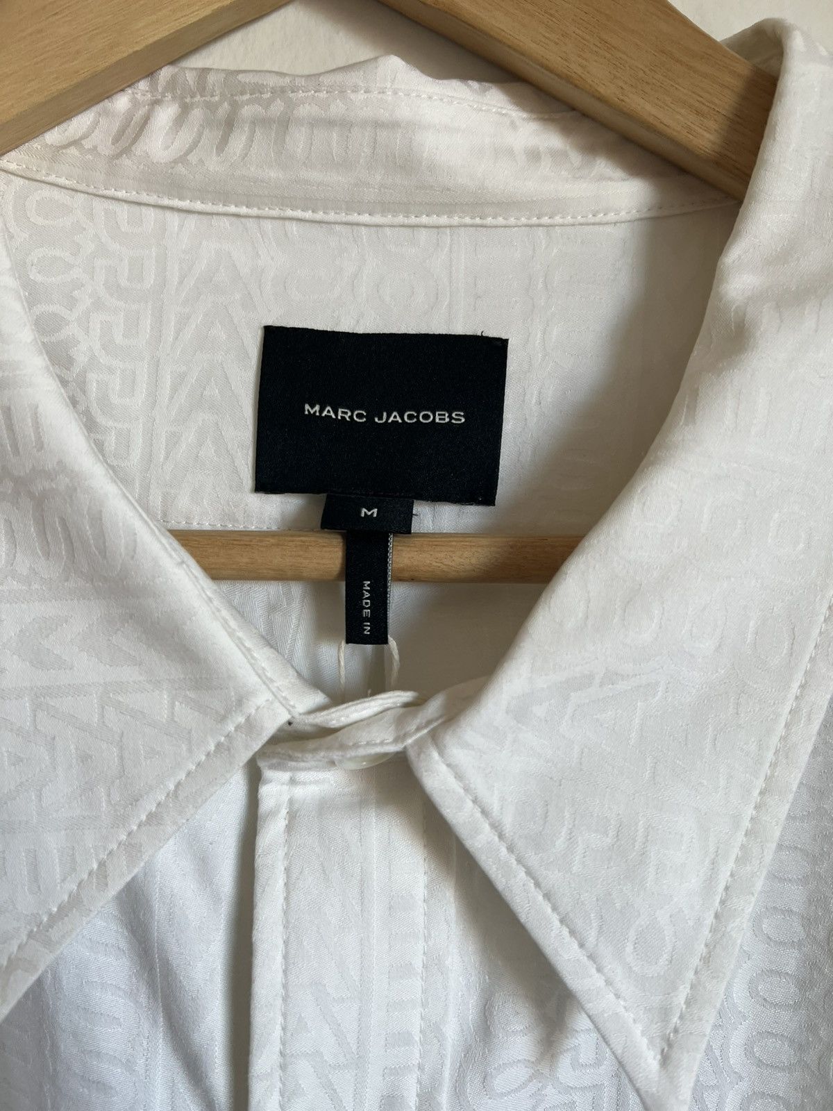 Marc Jacobs White boxy shirt jacquard shirt Size M unisex Size US M / EU 48-50 / 2 - 3 Thumbnail