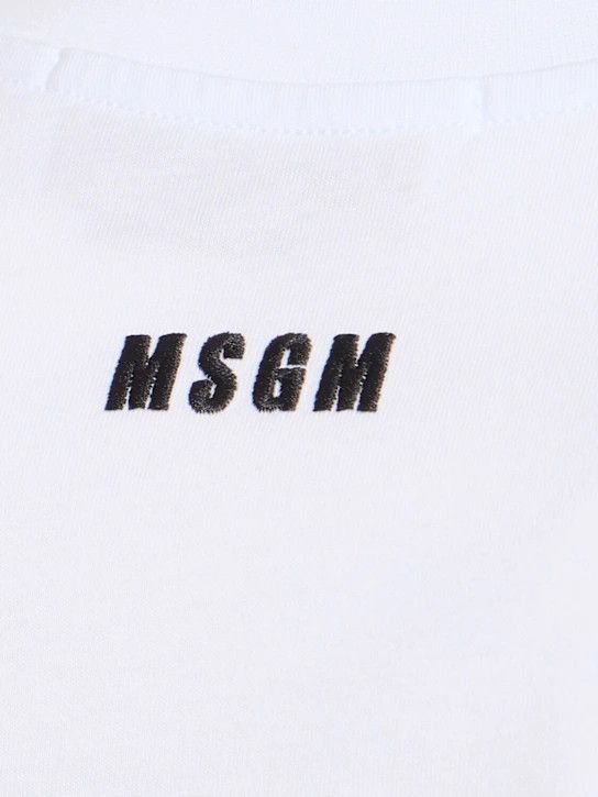 MSGM o1lsvrm0425 Cotton T-Shirt in White Size US M / EU 48-50 / 2 - 5 Thumbnail