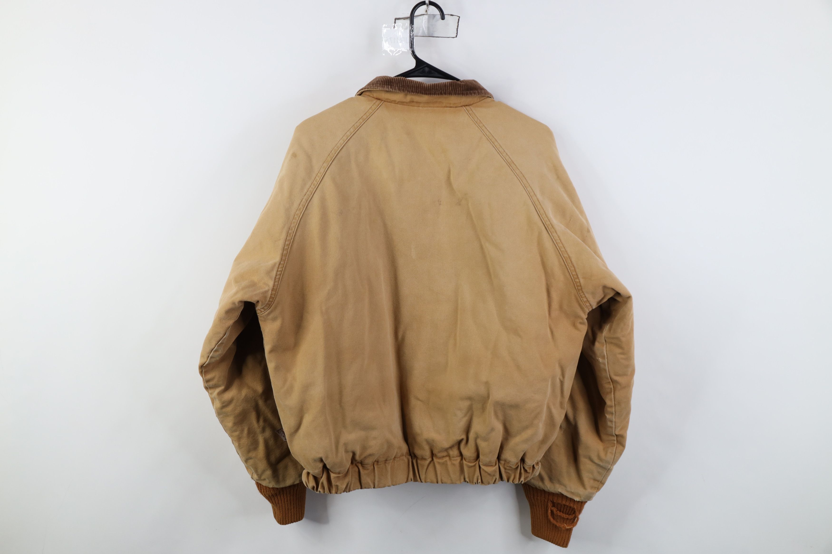 Walls Vintage 90s Walls Corduroy Collar Canvas Bomber Jacket Brown Size US L / EU 52-54 / 3 - 13 Thumbnail
