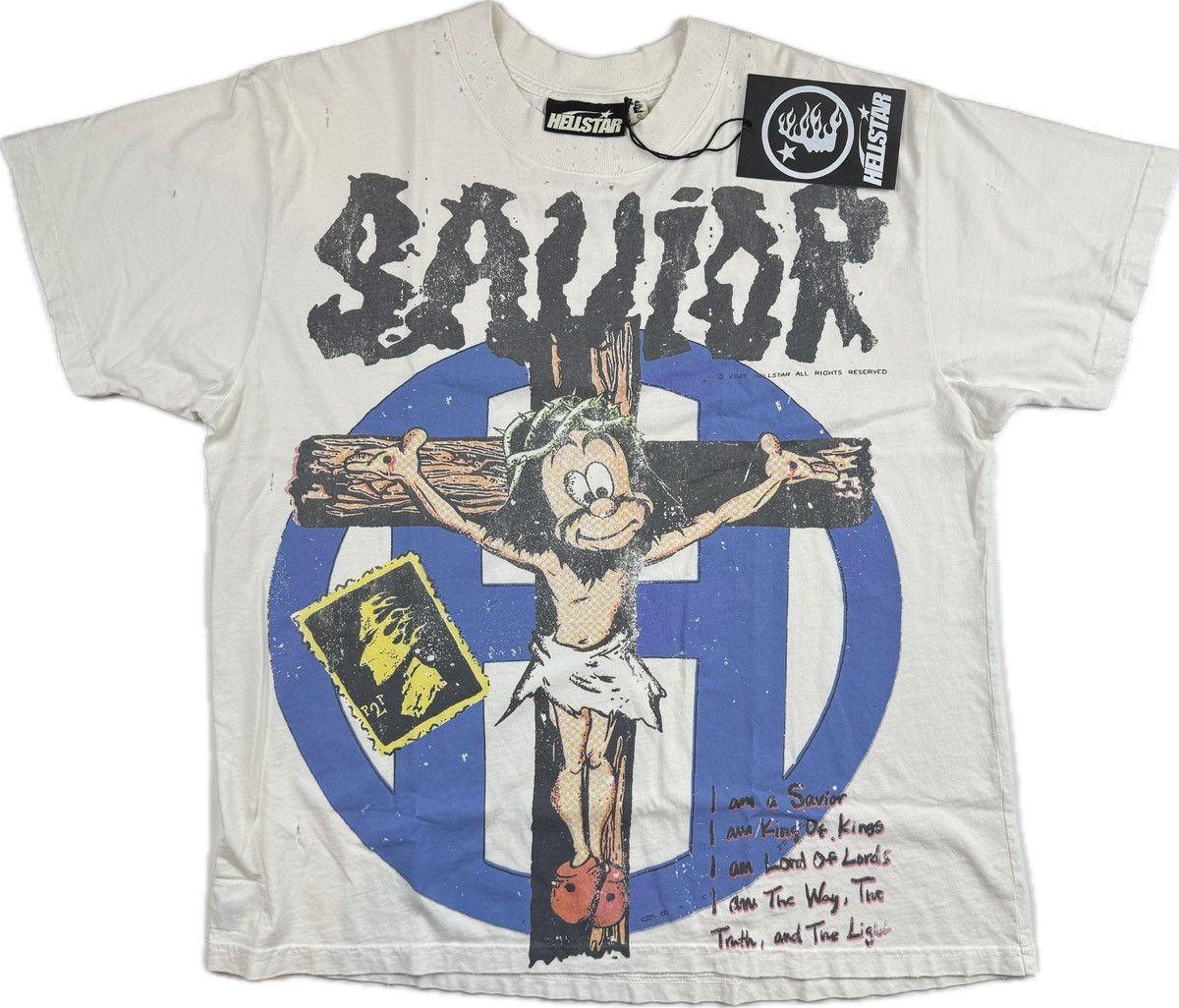 HELLSTAR Hellstar Cartoon Savior T-shirt Size US L / EU 52-54 / 3 - 1 Thumbnail