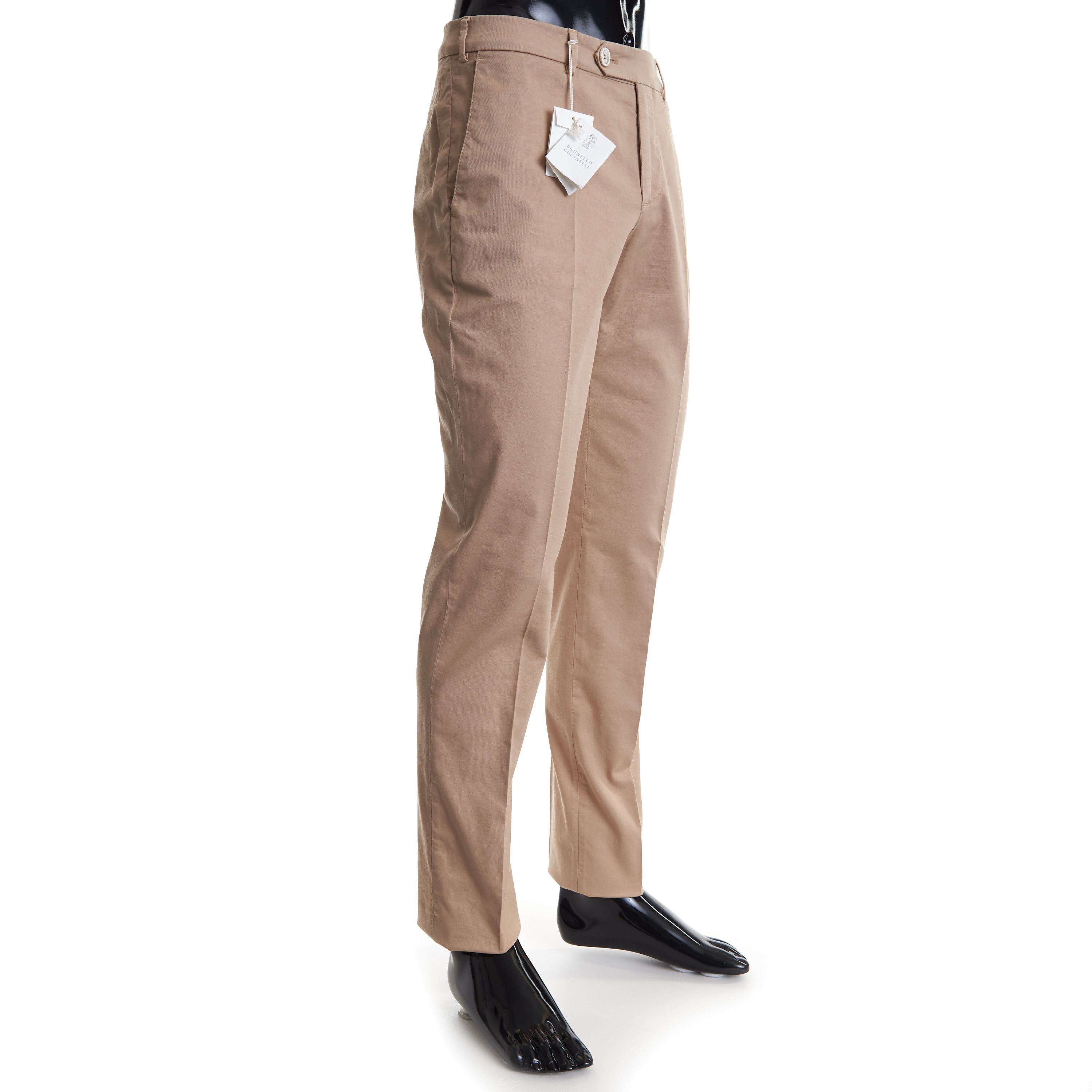 Brunello Cucinelli Havana Brown Italian Fit Trousers Size US 38 / EU 54 - 3 Thumbnail
