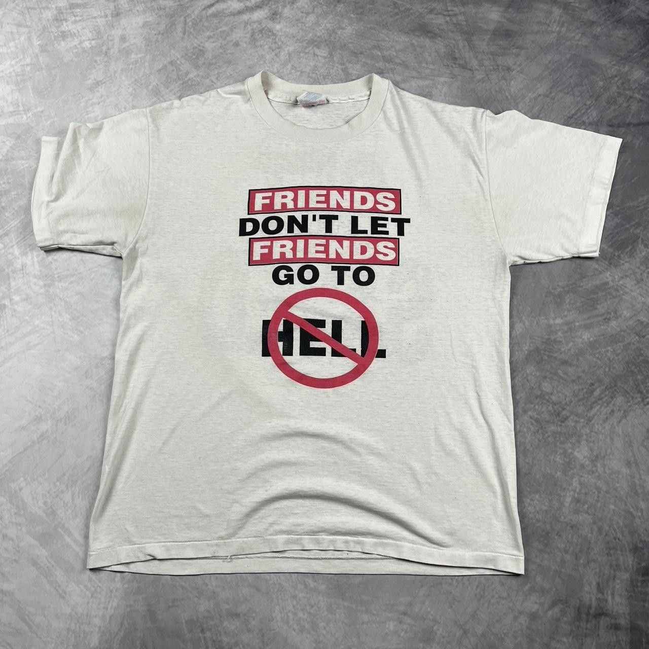 Hanes Vintage 90’s religious tee Size US L / EU 52-54 / 3 - 1 Thumbnail