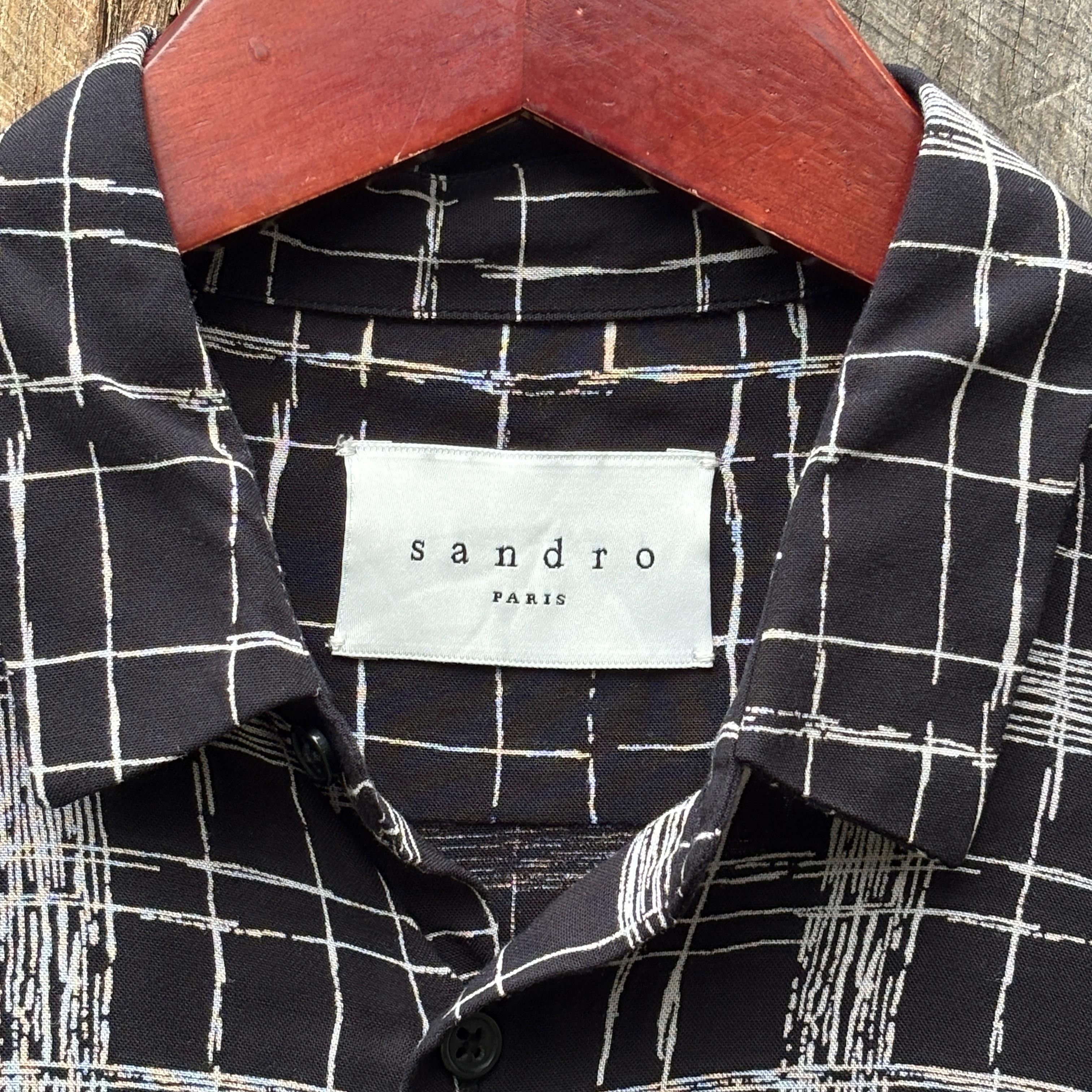 Designer × Sandro Sandro Paris Loop Collar Shirt Made In Tunisia Size US M / EU 48-50 / 2 - 5 Thumbnail