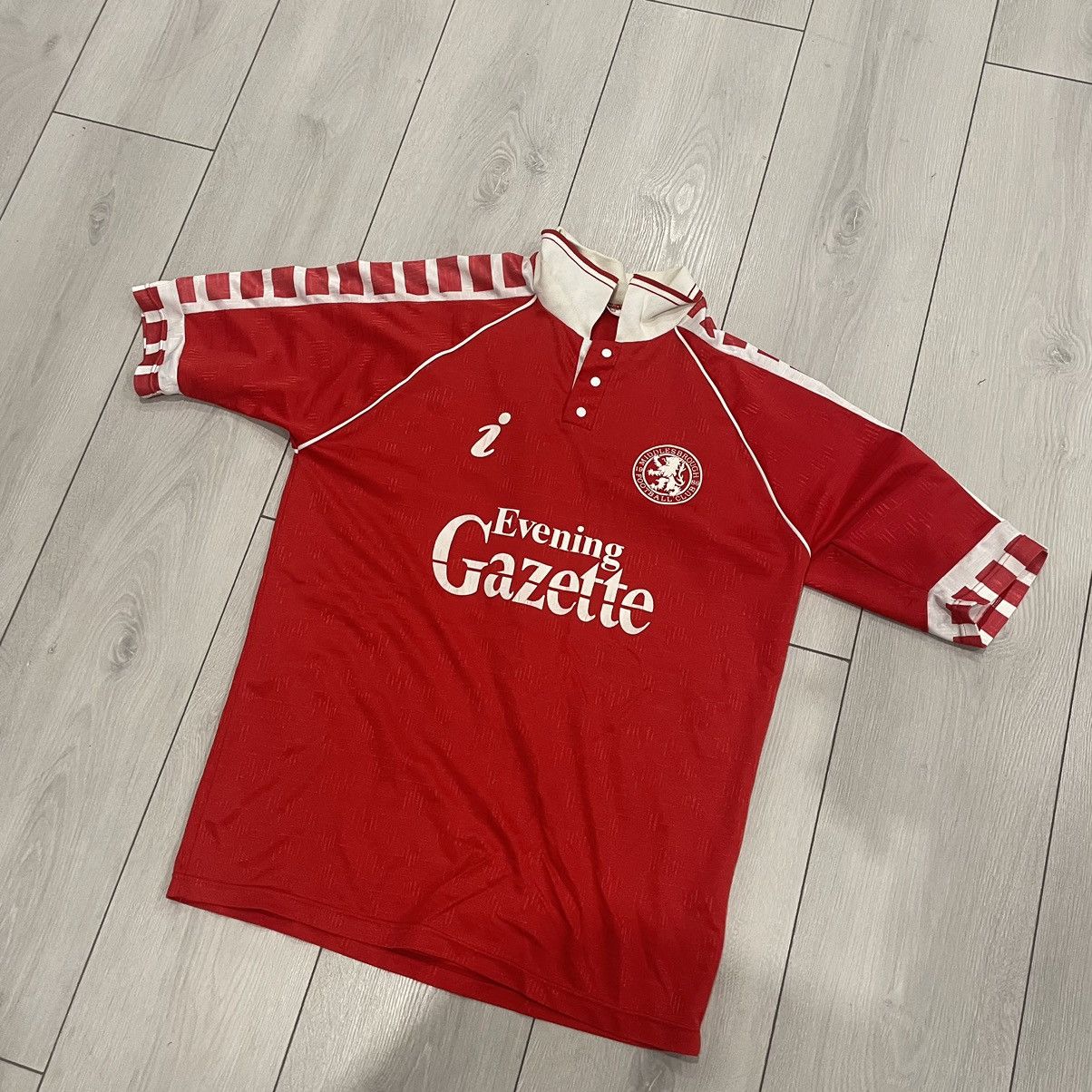Pro Player Retro 90s i Evening Gazette MIDDLESBROUGH Shirt Jersey 80s Size US M / EU 48-50 / 2 - 1 Thumbnail