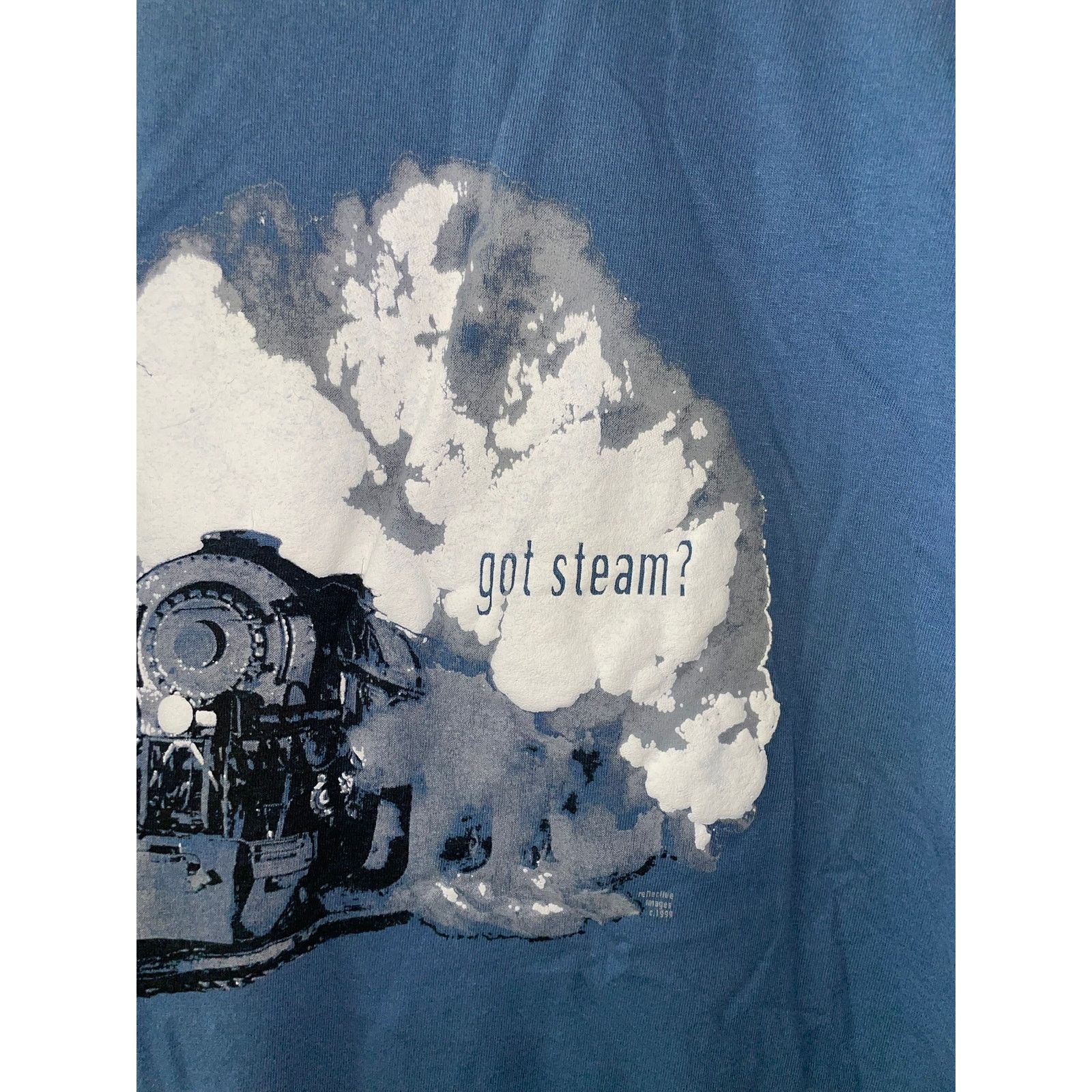 Gildan Vintage Train Shirt Got Steam McCormick stillman Blue Tee XL Size US XL / EU 56 / 4 - 3 Thumbnail
