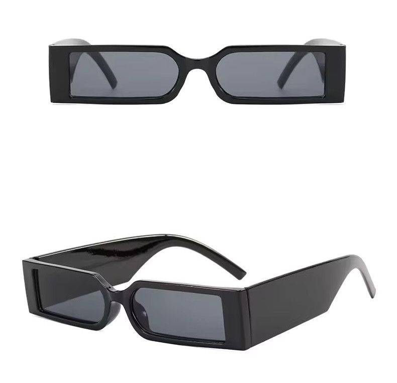 Designer Small Frame Rectangle Fashion Sunglasses Size ONE SIZE - 4 Thumbnail