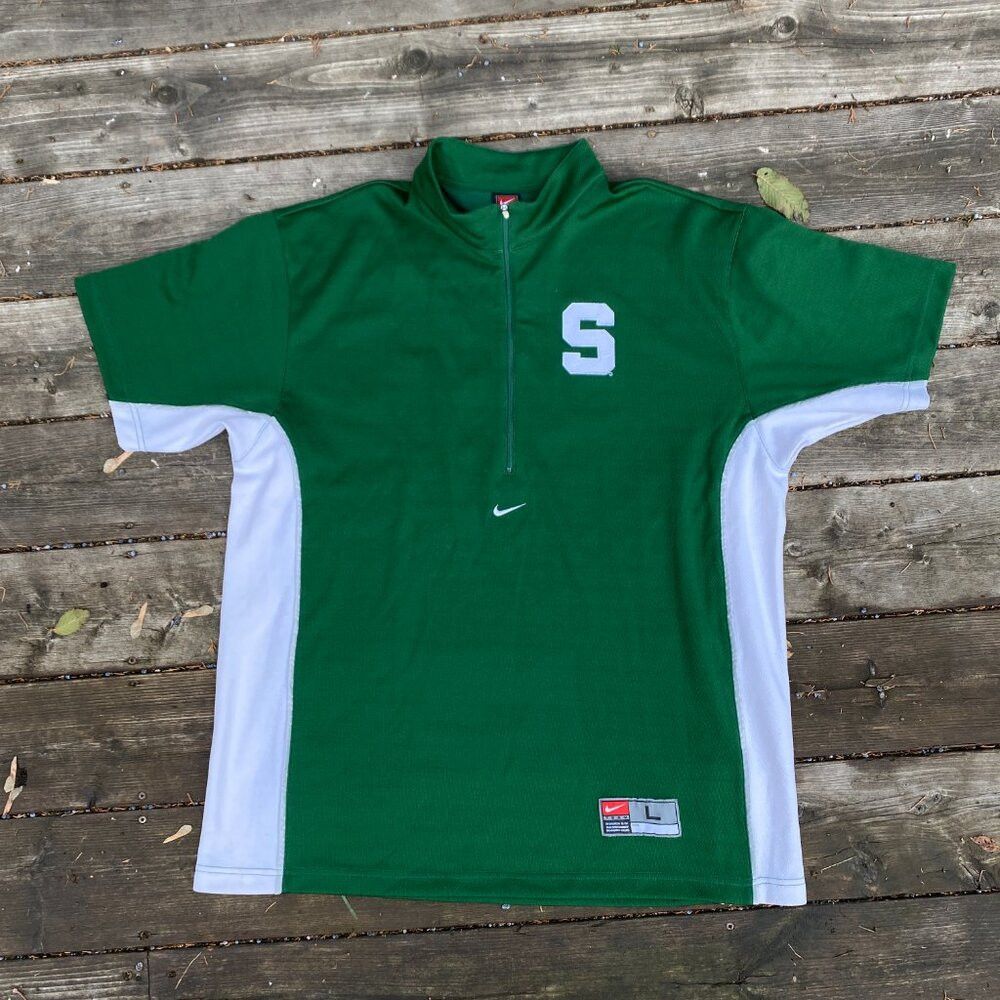 Nike Vintage Nike Center Swoosh Michigan State Jersey T Shirt Gr Size US L / EU 52-54 / 3 - 9 Thumbnail