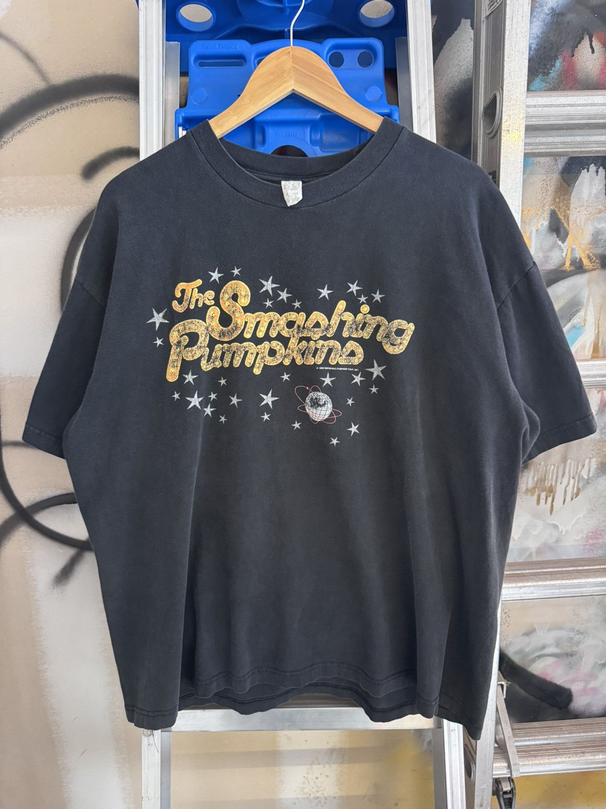 Vintage 1996 the smashing pumpkins disco ball tour shirt faded XL Size US XL / EU 56 / 4 - 1 Thumbnail