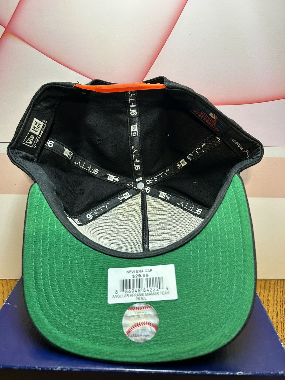 New Era Miami Marlins New Era A-Frame Snapback Hat MLB Adjustable Size ONE SIZE - 4 Thumbnail