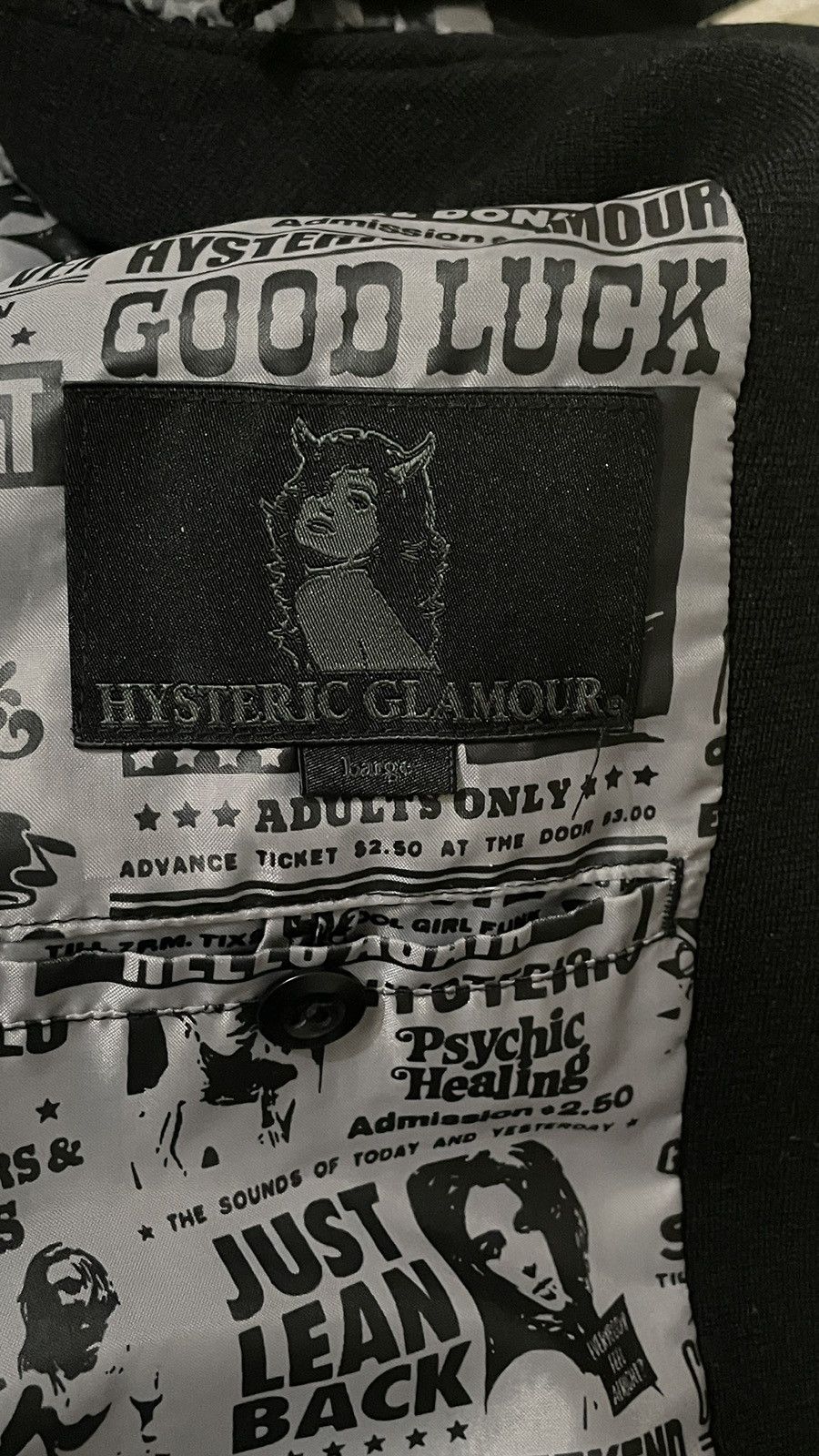 Hysteric Glamour HYSTERIC GLAMOUR Wool Zip-Up Hoodie with Emblem Print Size US M / EU 48-50 / 2 - 7 Thumbnail