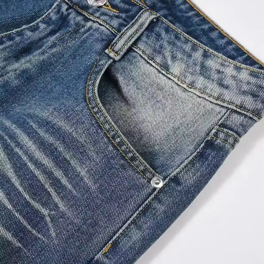 Designer × Japanese Brand Bleu washed loose faded y2k baggy jeans Size US 33 - 3 Thumbnail