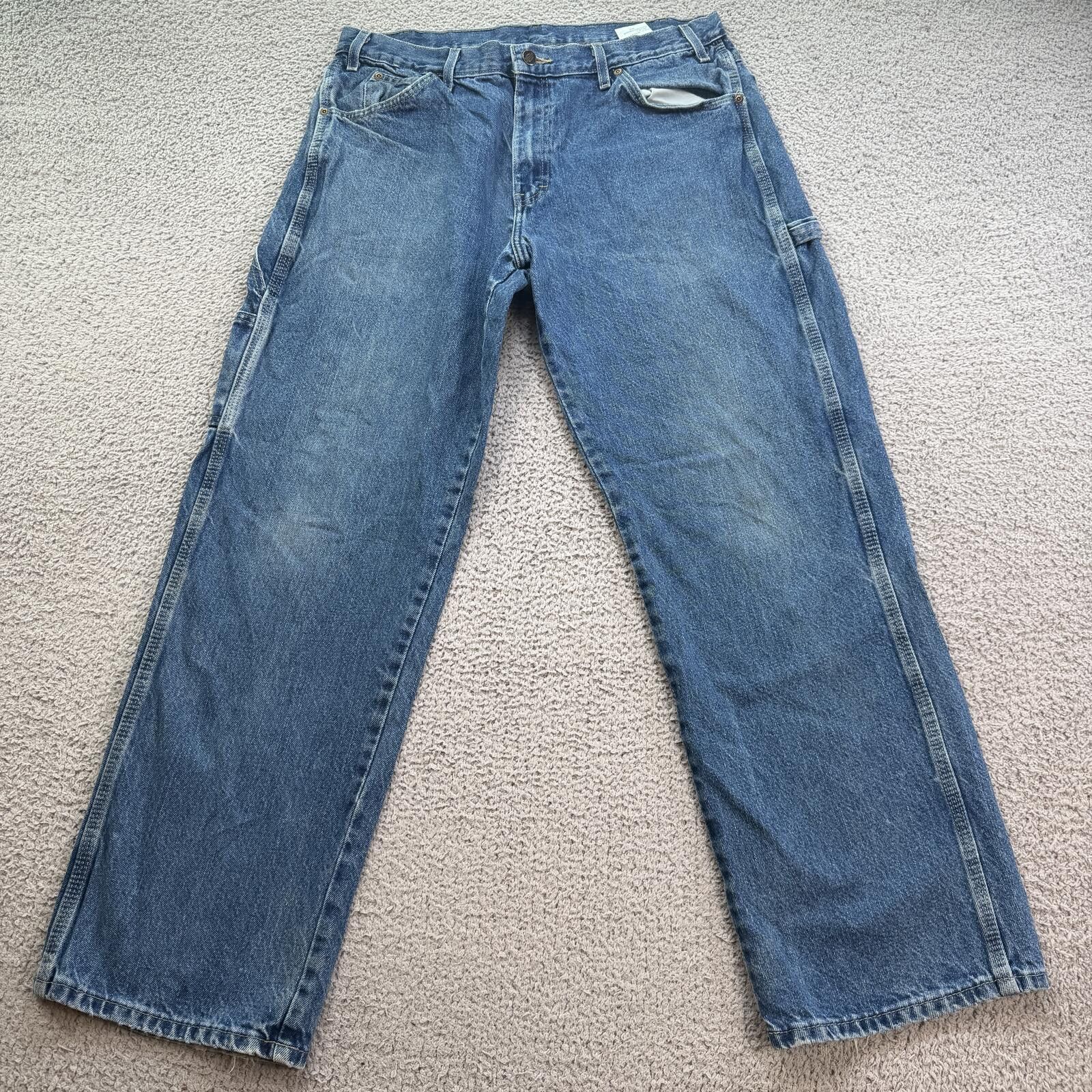 Dickies Vintage Dickies Carpenter Jeans Baggy Distressed Denim 30x30 Size US 30 / EU 46 - 1 Thumbnail