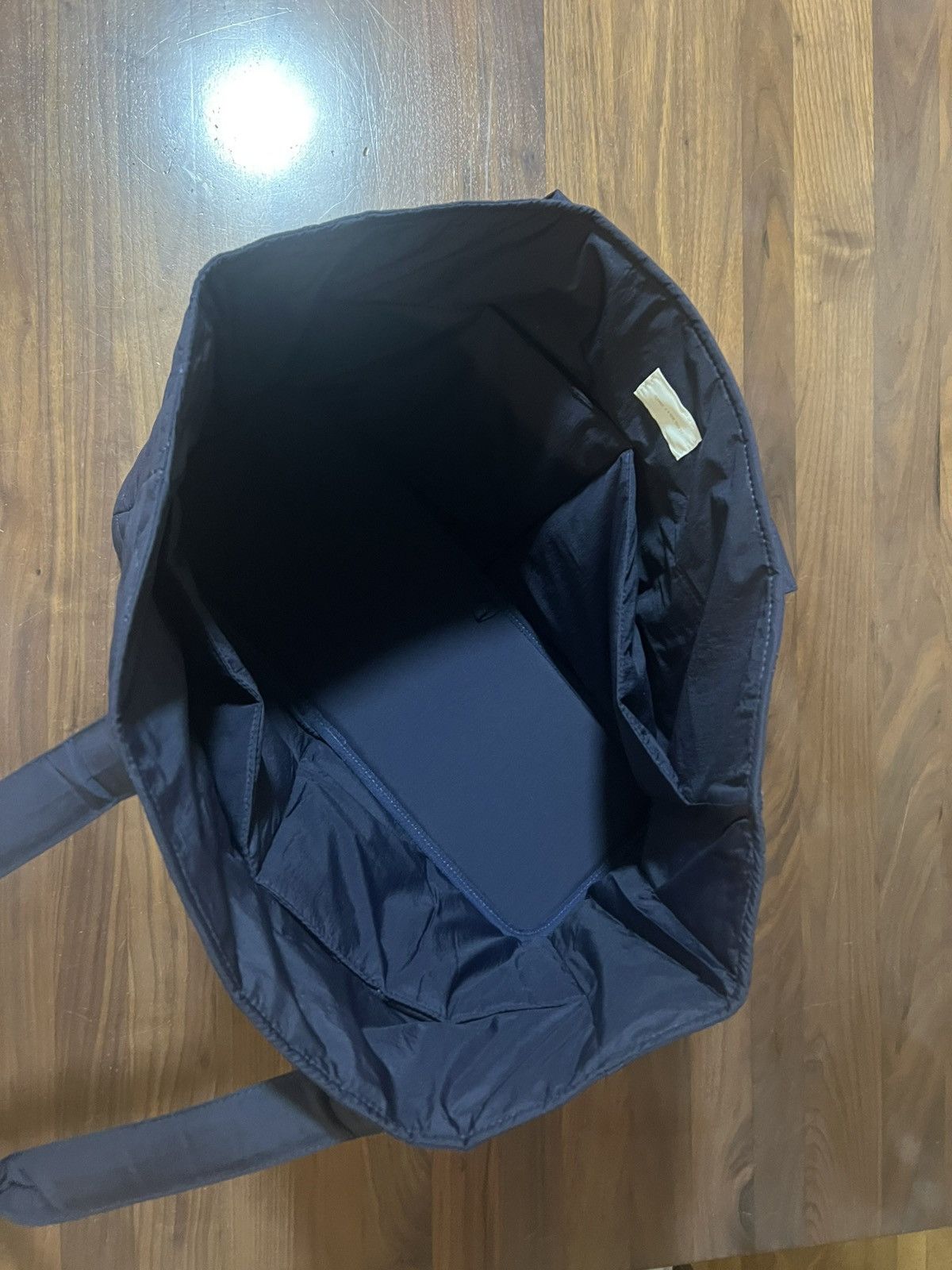 Aime Leon Dore Aime Leon Dore ALD Nylon Scallop Quilted Tote Bag in Navy Size ONE SIZE - 6 Thumbnail