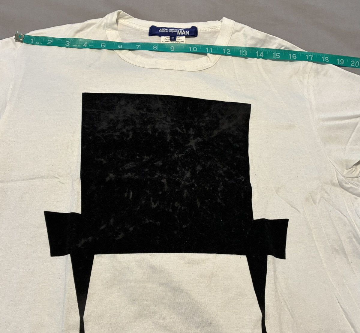 Junya Watanabe Junya Watanabe Tee with Black velvet graphic Size US M / EU 48-50 / 2 - 9 Thumbnail