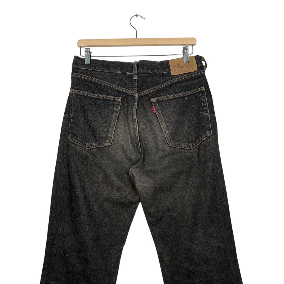 Japanese Brand Warehouse High Rise Straight Leg Jeans Faded Washed Denim Size US 30 / EU 46 - 11 Thumbnail