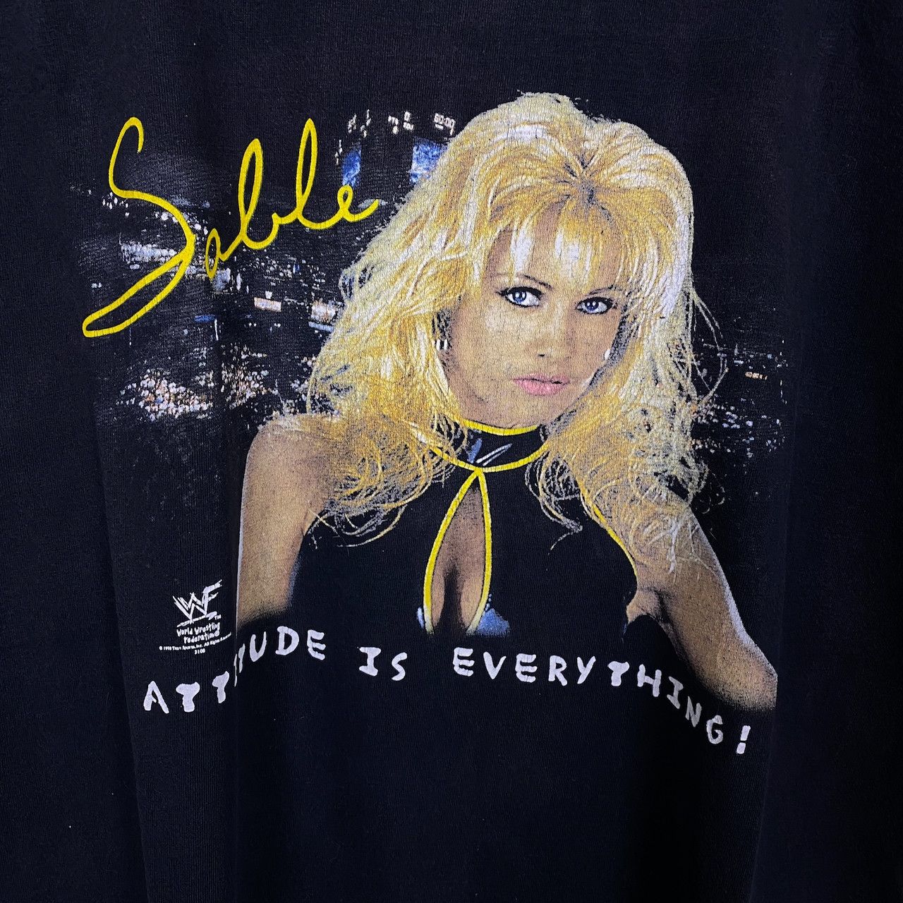 Vintage VINTAGE 1998 WWF SABLE ATTITUDE IS EVERYTHING TEE Size US XL / EU 56 / 4 - 2 Thumbnail