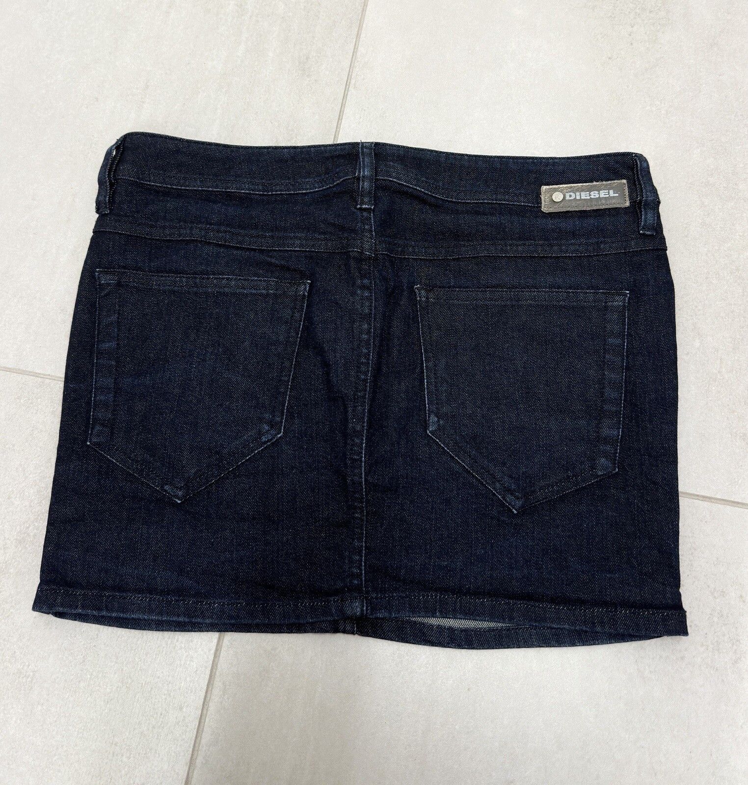 Diesel Vintage Diesel Denim Mini Short Pencil y2k Skirt 2000`s Size 29" - 9 Thumbnail