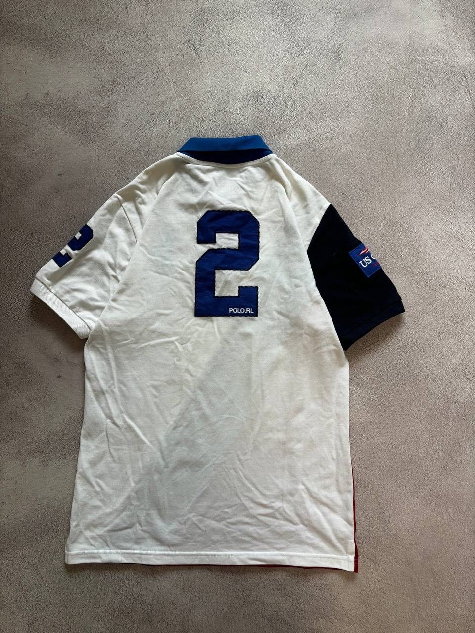 Polo Ralph Lauren × Vintage Polo Ralph Lauren distressed rugby polo Size US L / EU 52-54 / 3 - 4 Thumbnail