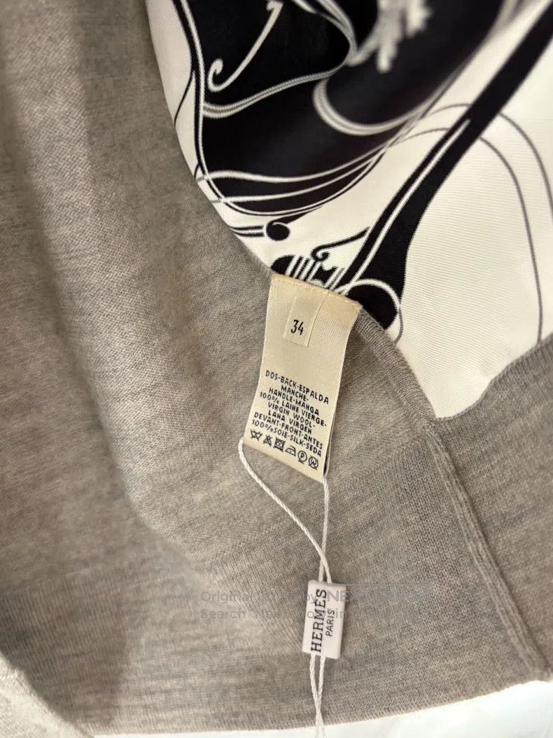 Hermes Hermes Grey Printed Jacket Size XXS / US 00 / IT 34 - 3 Thumbnail