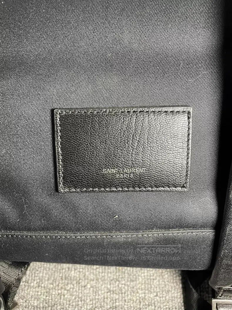 Saint Laurent Paris Saint Laurent Paris Black LOVE Embroidered Full Leather Ba Size ONE SIZE - 6 Thumbnail
