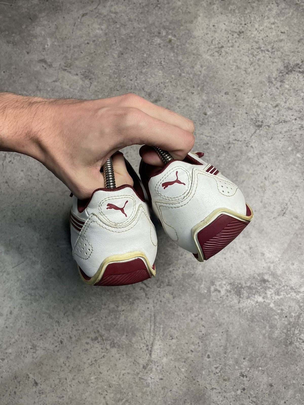 Puma Puma Vintage Burgundy/White Leather Shoes Size US 9 / EU 42 - 6 Thumbnail