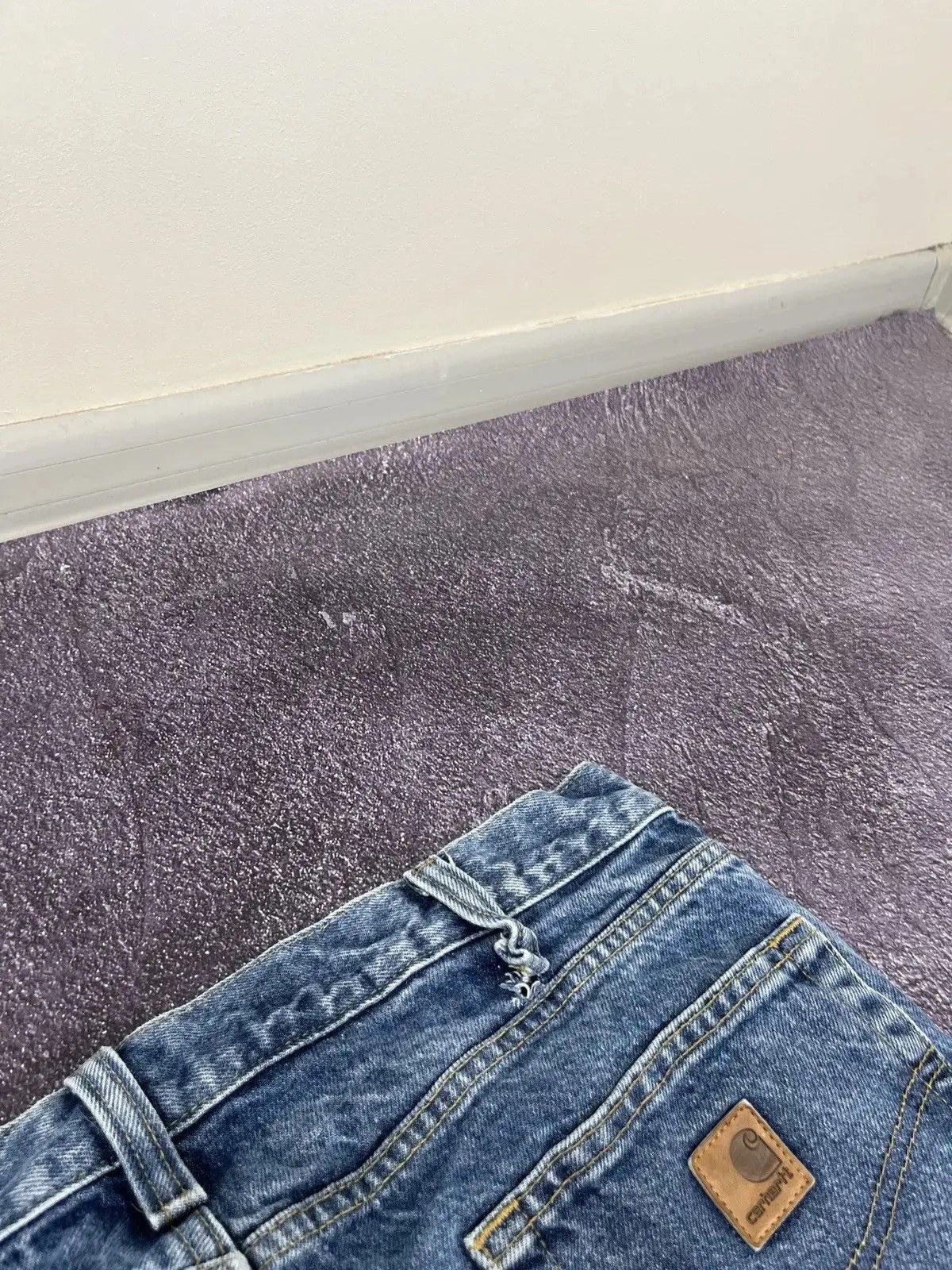 Carhartt Vintage 90s Carhartt Blue Work Denim Hype Baggy Jeans Size US 36 / EU 52 - 6 Thumbnail
