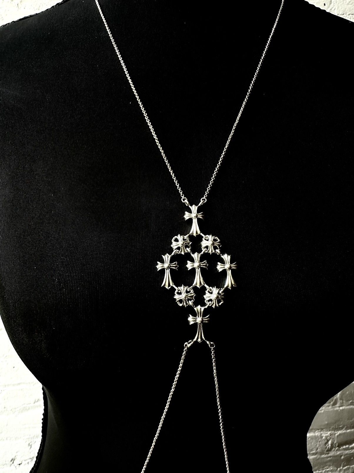 Chrome Hearts 1 of 1 FULL BODY CHAIN MULTI CROSS SILVER Size ONE SIZE - 10 Thumbnail