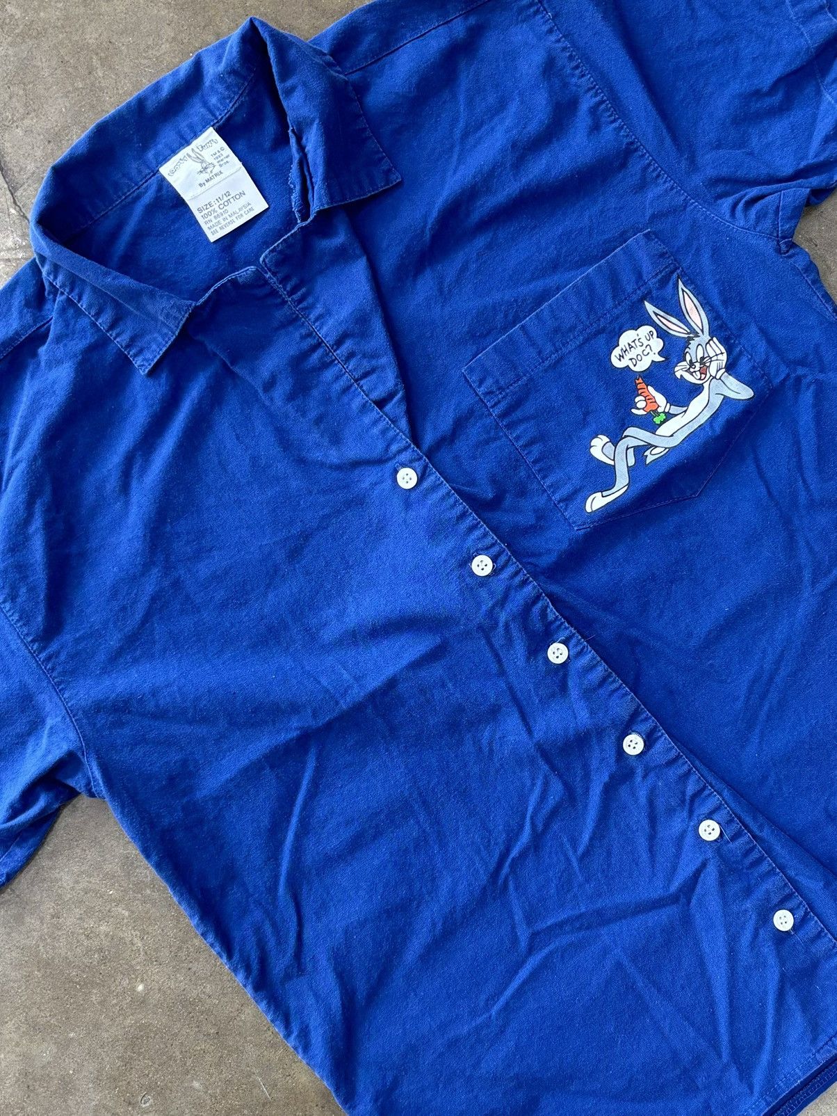 Vintage Vintage Looney Tunes Bugs Bunny Pocket Button-Up Shirt Med Size US M / EU 48-50 / 2 - 4 Thumbnail