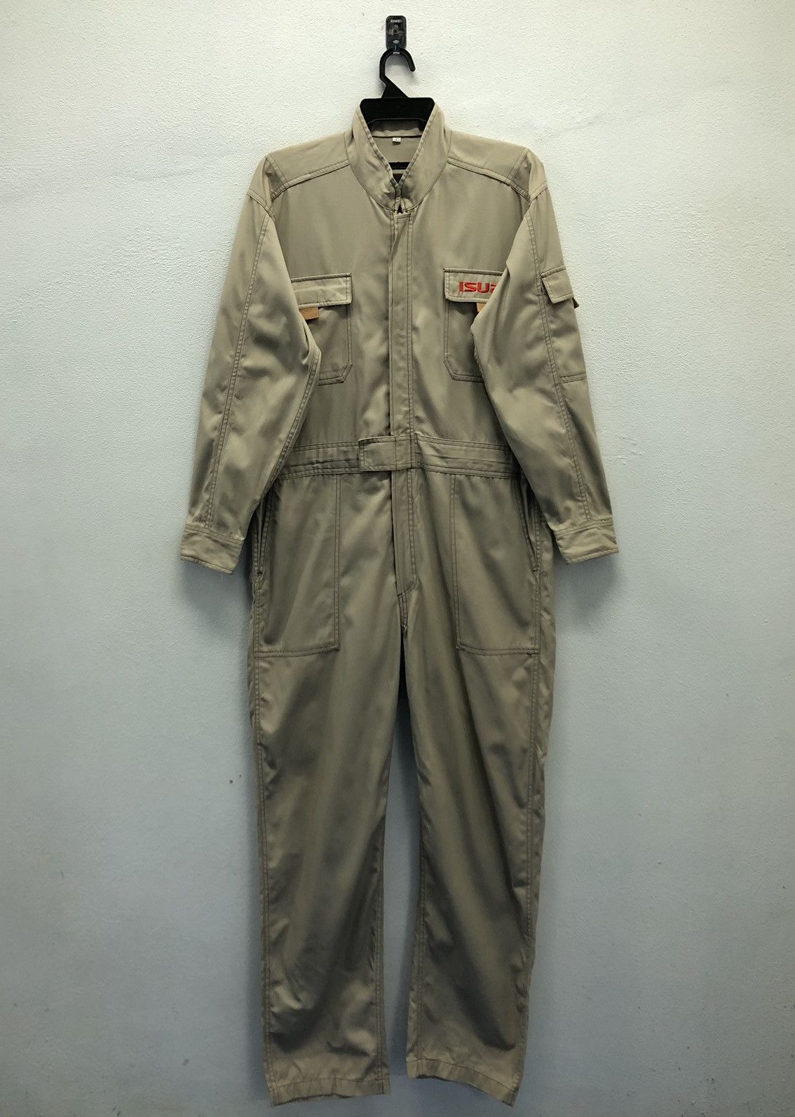 Other ISUZU Branded Khaki Work Coverall Durable Utility Jumpsuit Size US 40 / EU 56 - 1 Thumbnail