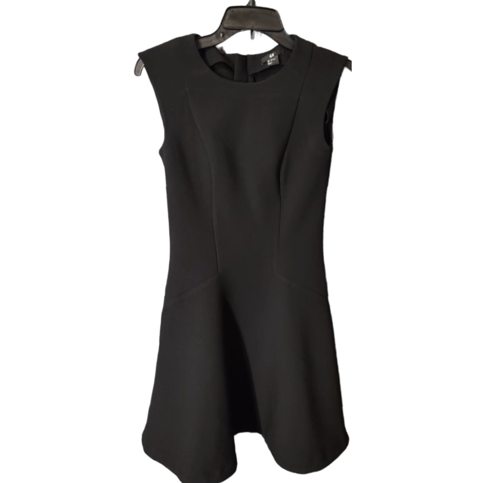 green emerald velvet dress Divided by H&M Fit & Flare Dress-Size 10 – Second Bite main image 1