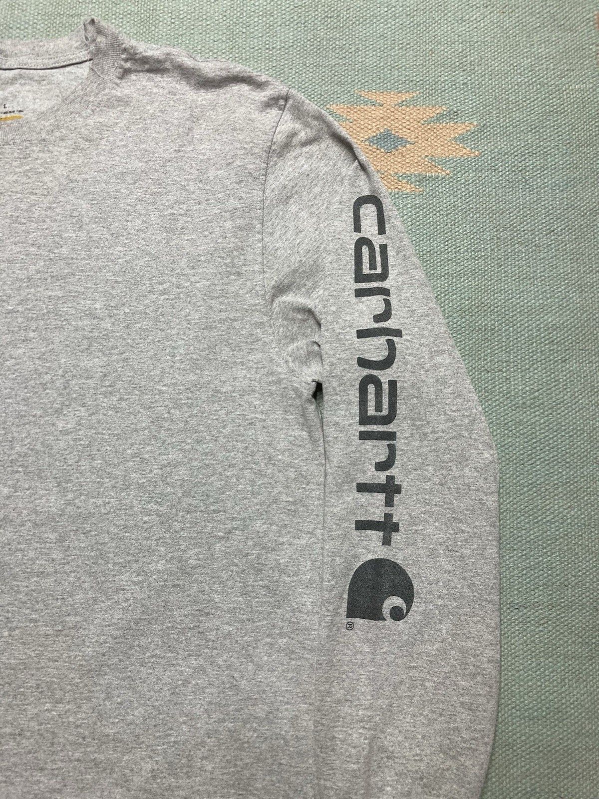 Carhartt × Vintage Carhartt t shirt logo spell out workwear cotton men’s large Size US L / EU 52-54 / 3 - 2 Thumbnail