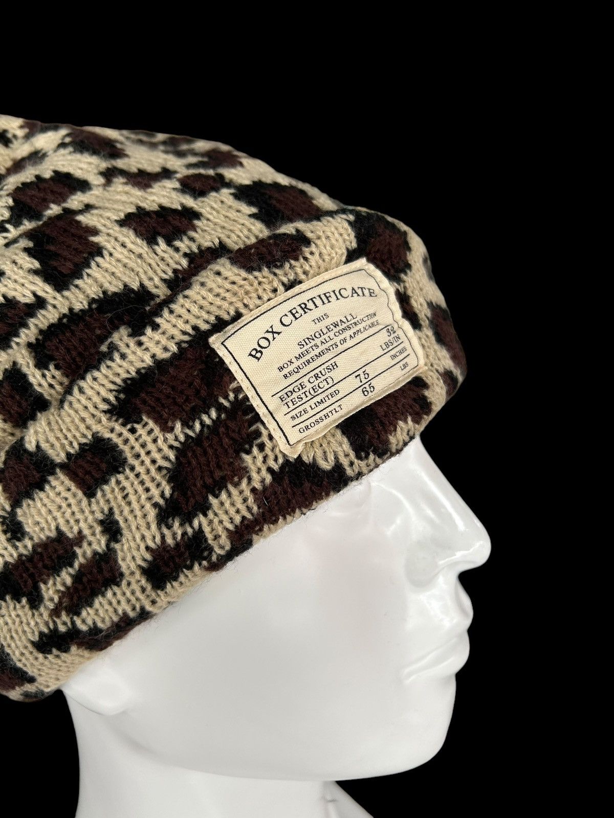 Japanese Brand × Kapital × Vintage Leopard Japanese style Beanie Hats 🎌☠️ Size ONE SIZE - 5 Thumbnail