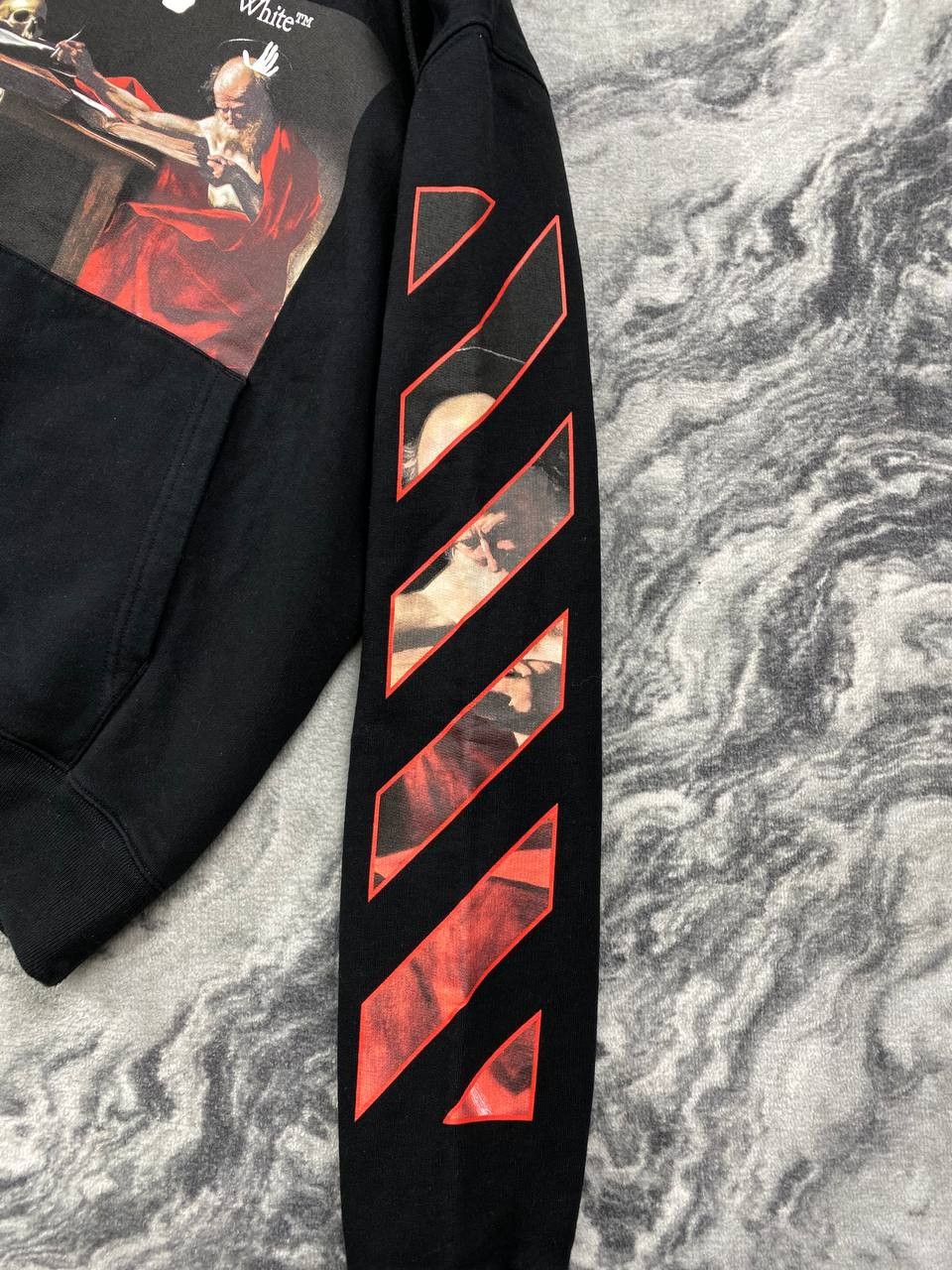 Off-White Off-White Caravaggio Diag Sleeve Hoodie Big Logo Men Size M Size US M / EU 48-50 / 2 - 4 Thumbnail