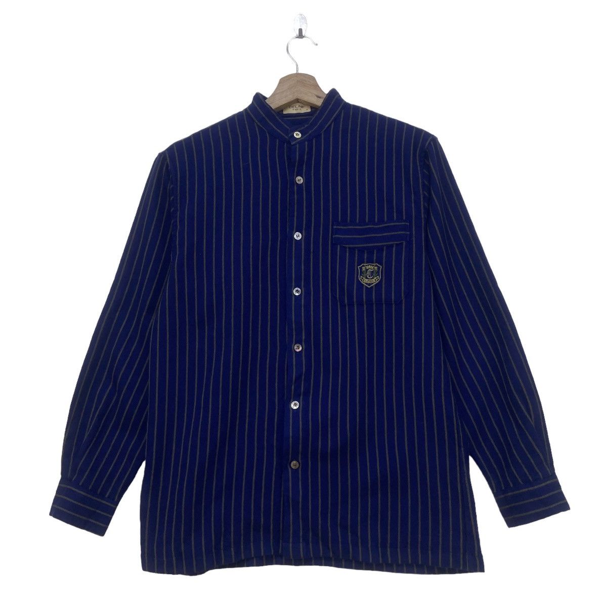 Celine Vintage Celine Paris Stripes Wool Flannel Size US S / EU 44-46 / 1 - 2 Thumbnail