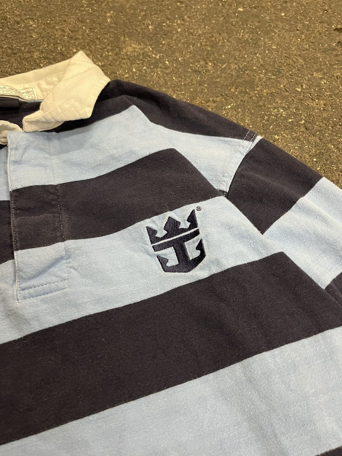 Polo Ralph Lauren × Vintage Rugby stripped vintage shirt hype preppy fall streetwear Size US L / EU 52-54 / 3 - 6 Thumbnail