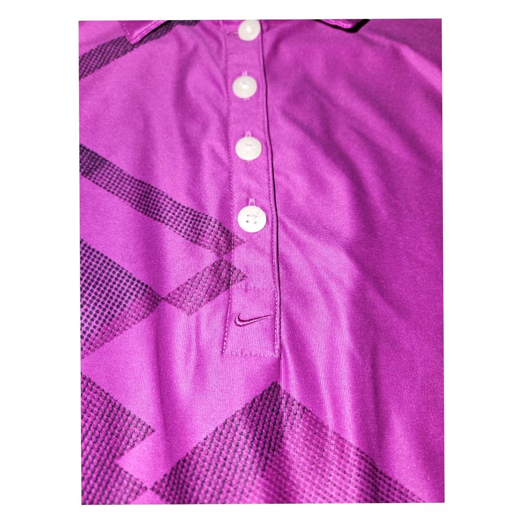Nike Nike Dri-Fit Polo Golf Women's Small Purple Short Sleeve Shirt Size 28" / US 6 / IT 42 - 5 Thumbnail