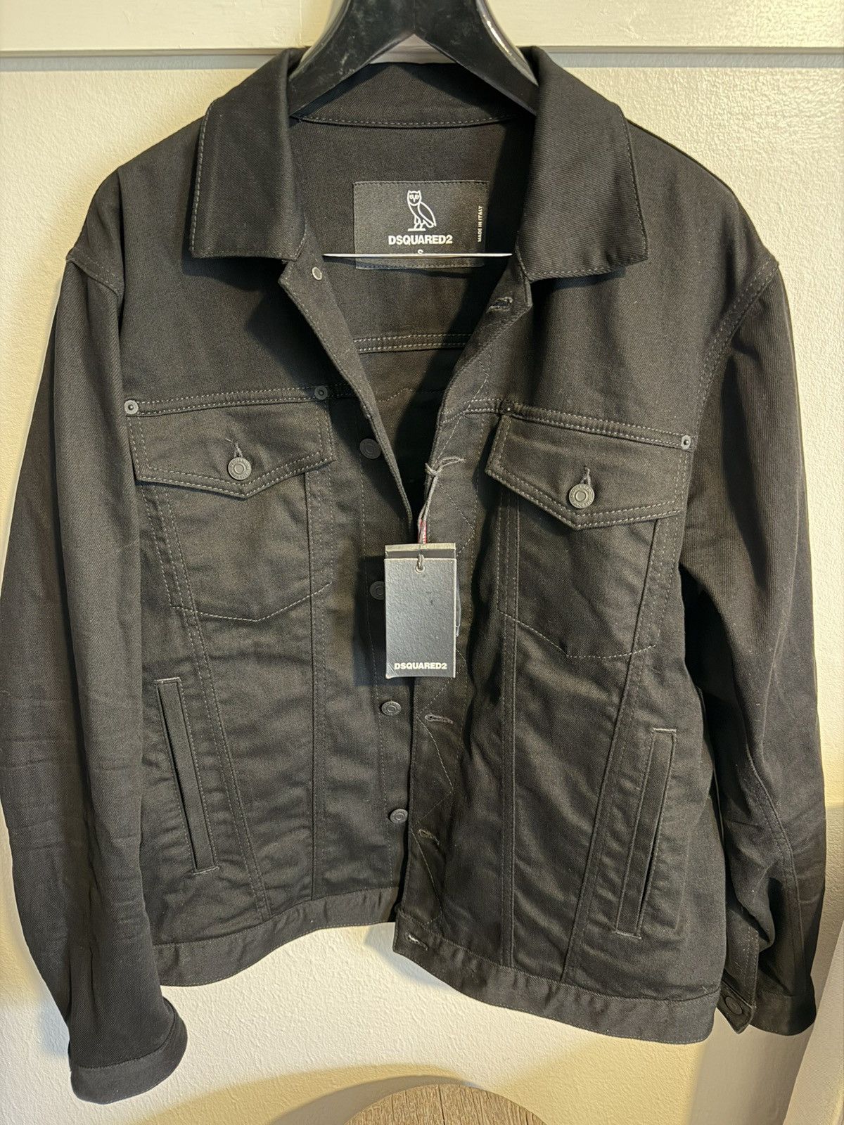Dsquared2 Dsquared2 x October’s Very Own New Black Jean Jacket Size US S / EU 44-46 / 1 - 4 Thumbnail