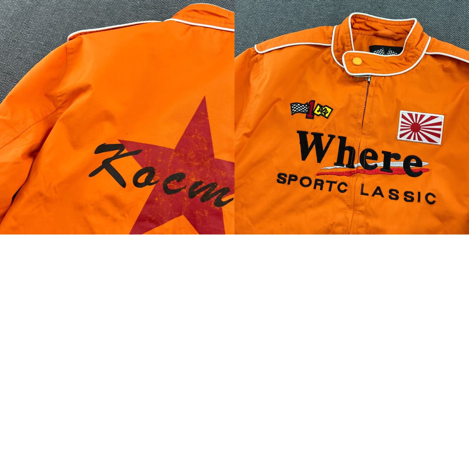 Vintage VINTAGE Race Car Jacket Womens L Orange NASCAR/F1 Style Casual Zip Size L / US 10 / IT 46 - 10 Thumbnail