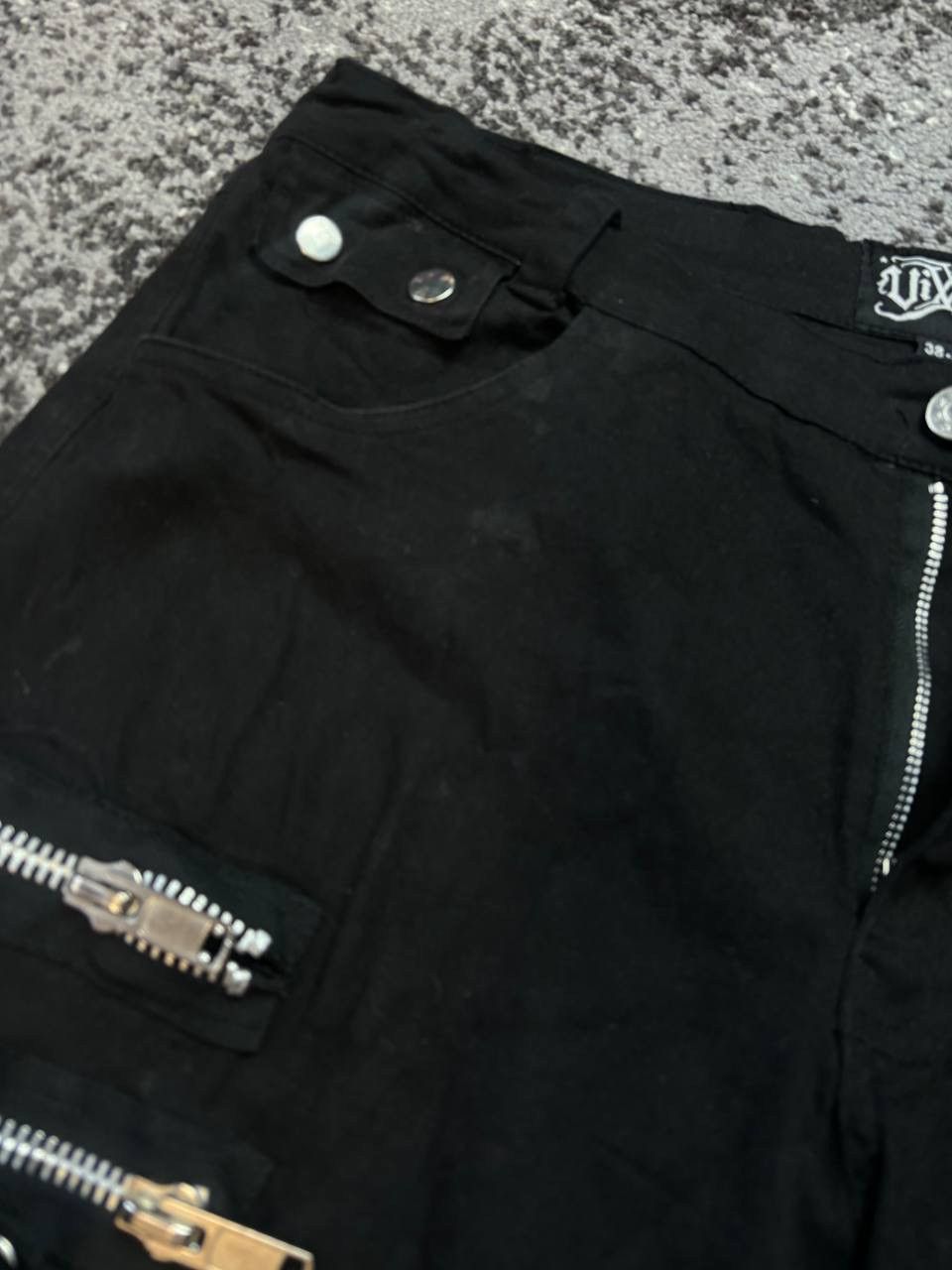Japanese Brand Vixxsin Andre Men's Zipper Pants Ghotic Owens Style Opium Size US 35 - 3 Thumbnail