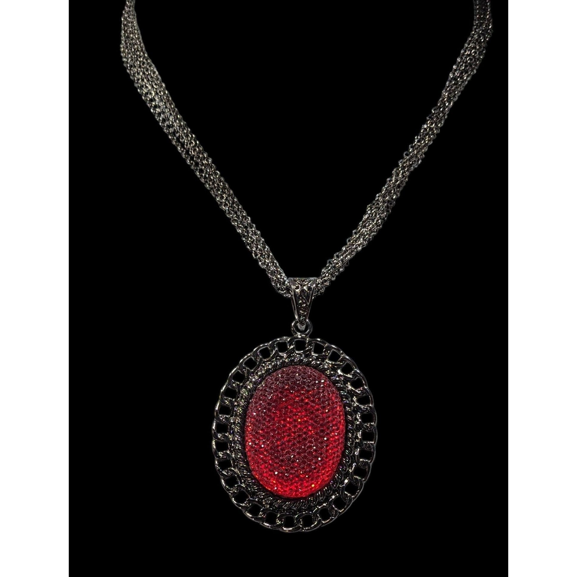 Other Erica Lyons Gothic Vampire Jelly Cabochon Pendant Necklace Size ONE SIZE - 2 Thumbnail